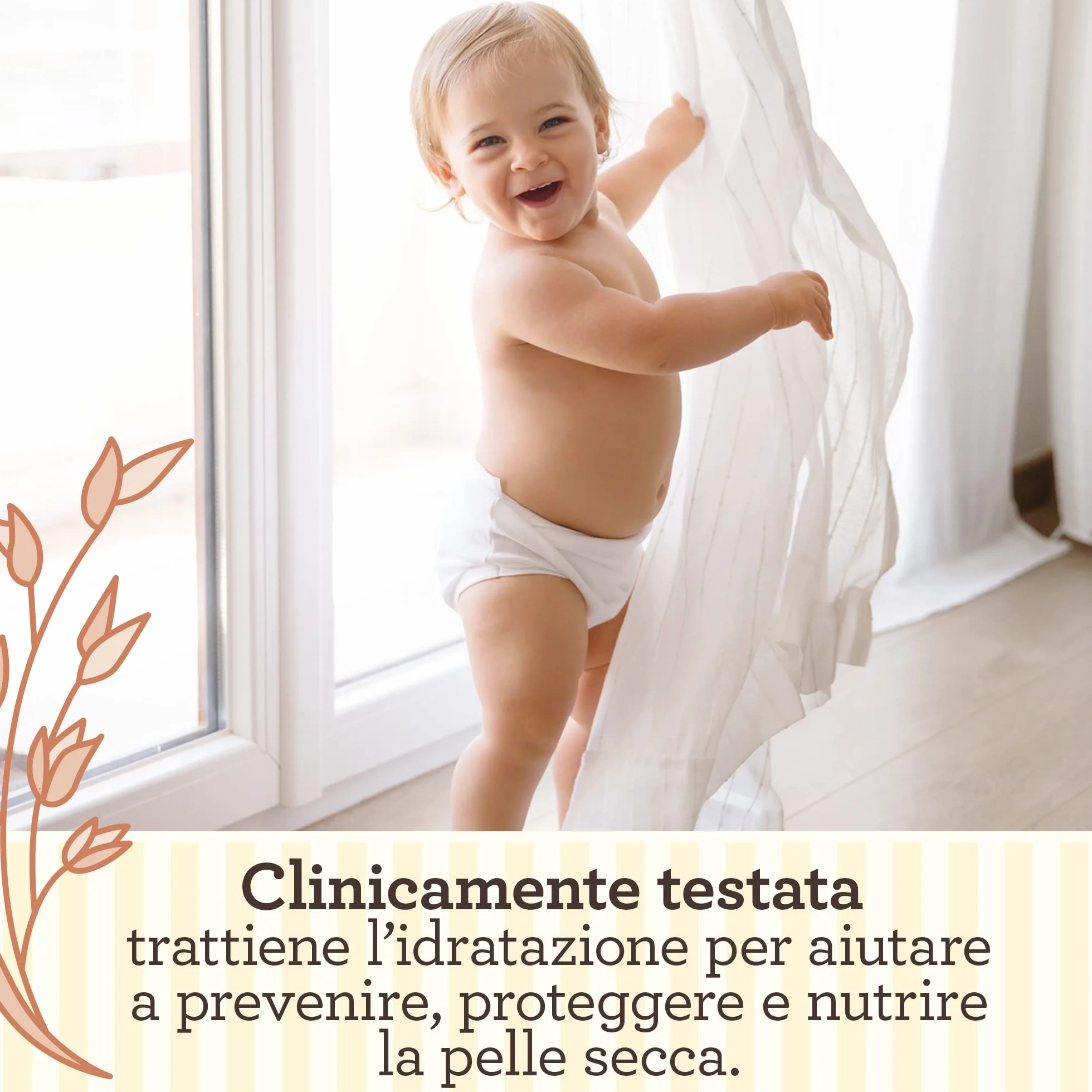 Aveeno Baby Daily Care Crema Idratante per Bambini e Neonati con Avena Colloidale, 150 ml