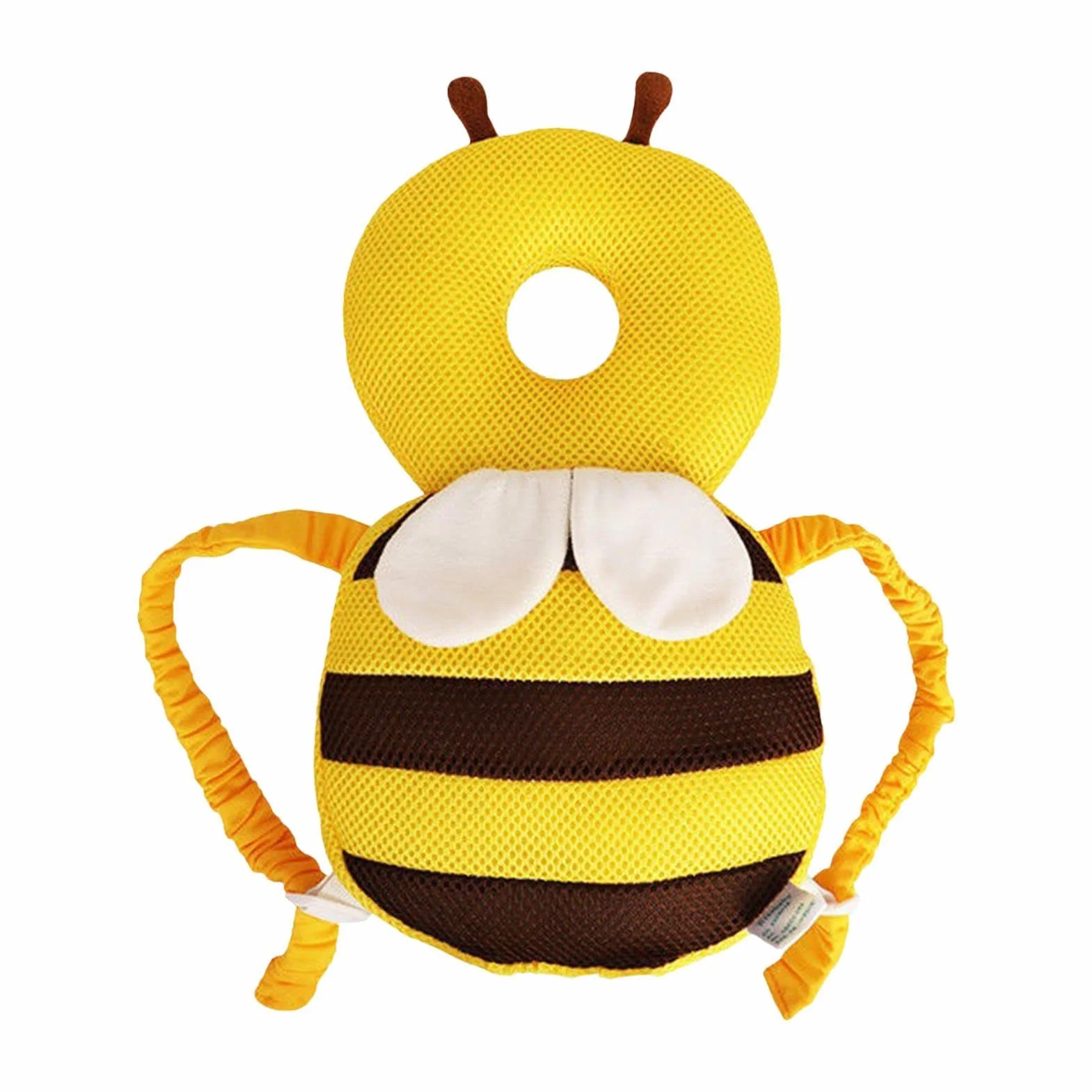 Zaino Protettivo Testa Bambino Design Ape Regolabile Cuscino Sicurezza Neonato Gattonare Camminare Protezione Testa Schiena