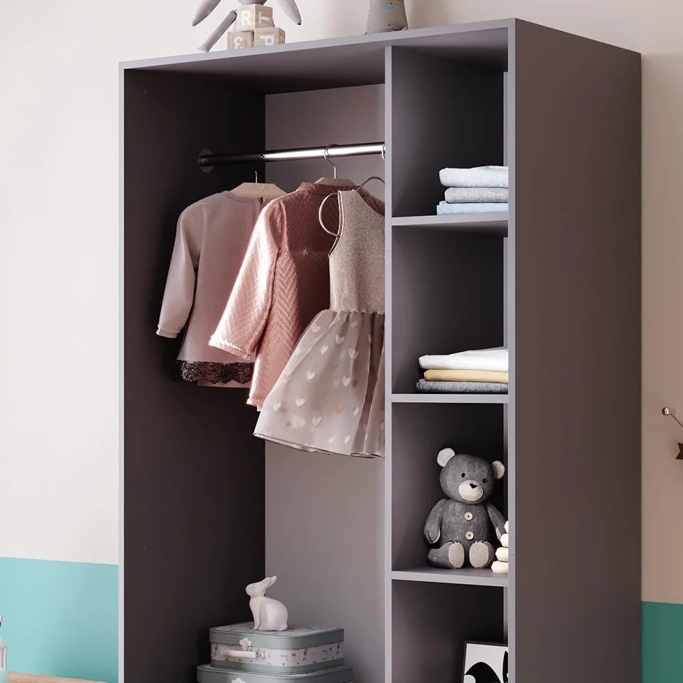Vicco Armadio per bambini Elmo 100x200 cm 2 cassetti