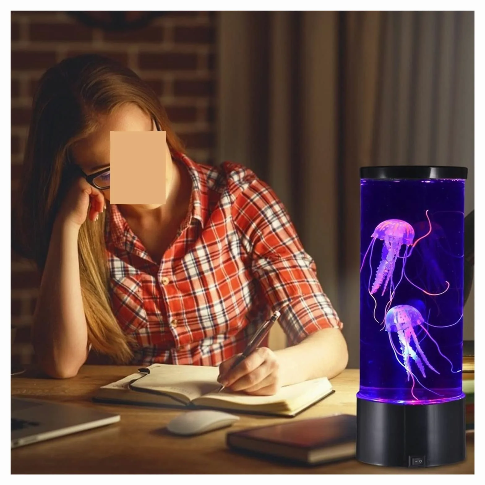 medusa lampada LED Medusa Lava Lampada Colorata Camera Da Letto Luce Notturna Simulazione Medusa Acquario Serbatoio Luce Per Casa Camera Da Letto Decorazione Ufficio
