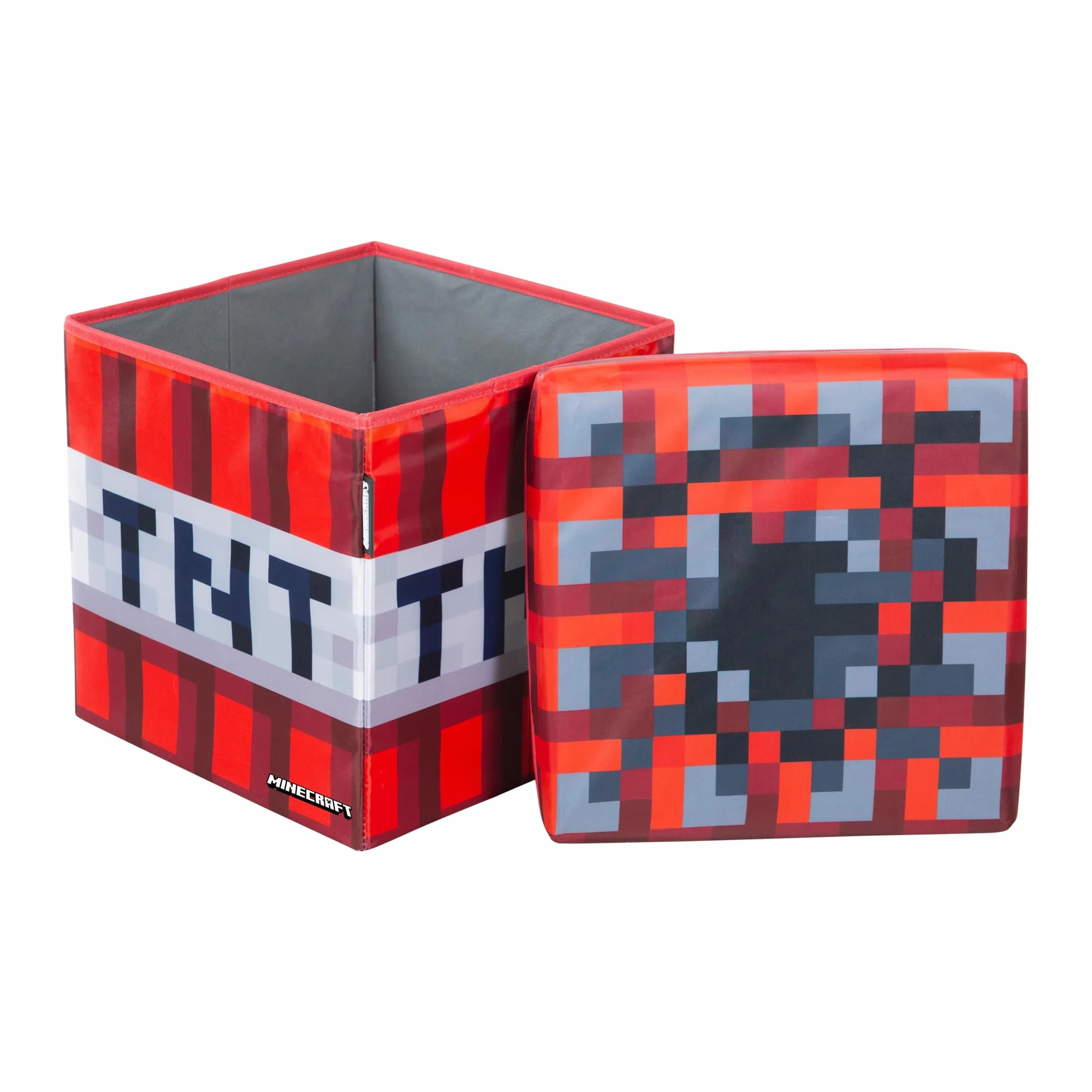 Minecraft Contenitore originale vano portaoggetti TNT rosso 30 x 30 cm