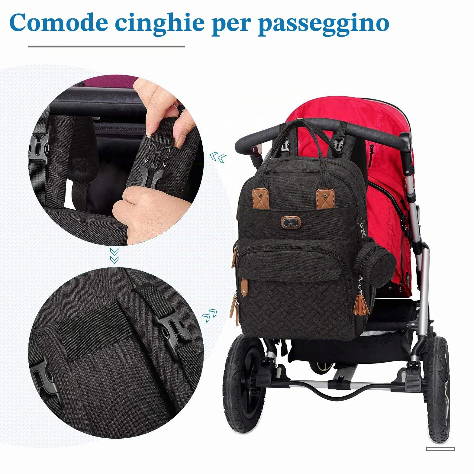 Borsa fasciatoio grande multifunzione Zaini bebè
