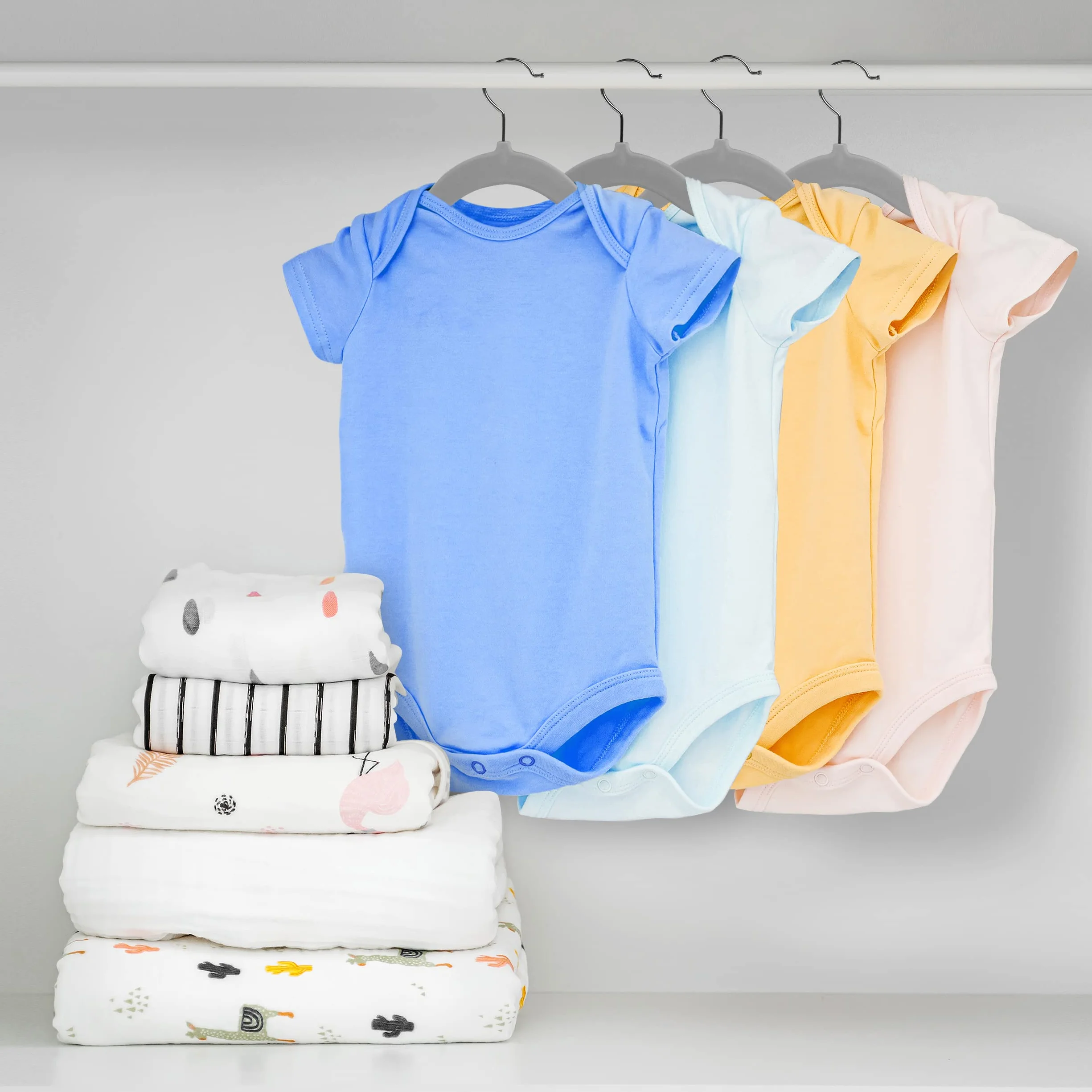 Utopia Home Grucce per bambini in velluto 28 cm Grigio Confezione da 30