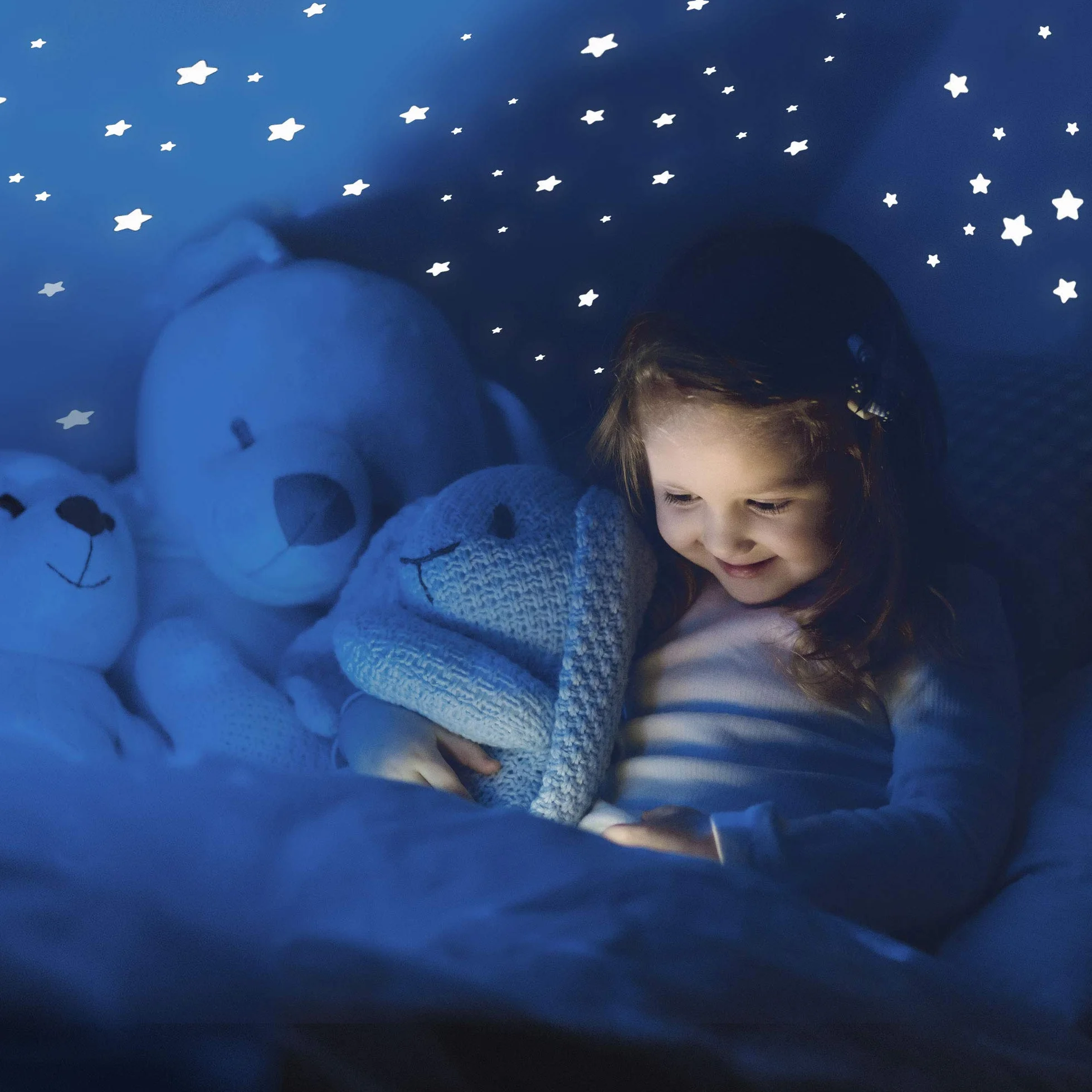 Naklejki fluorescencyjne gwiazdki na sufit 452 szt. - Paraboo Stelle