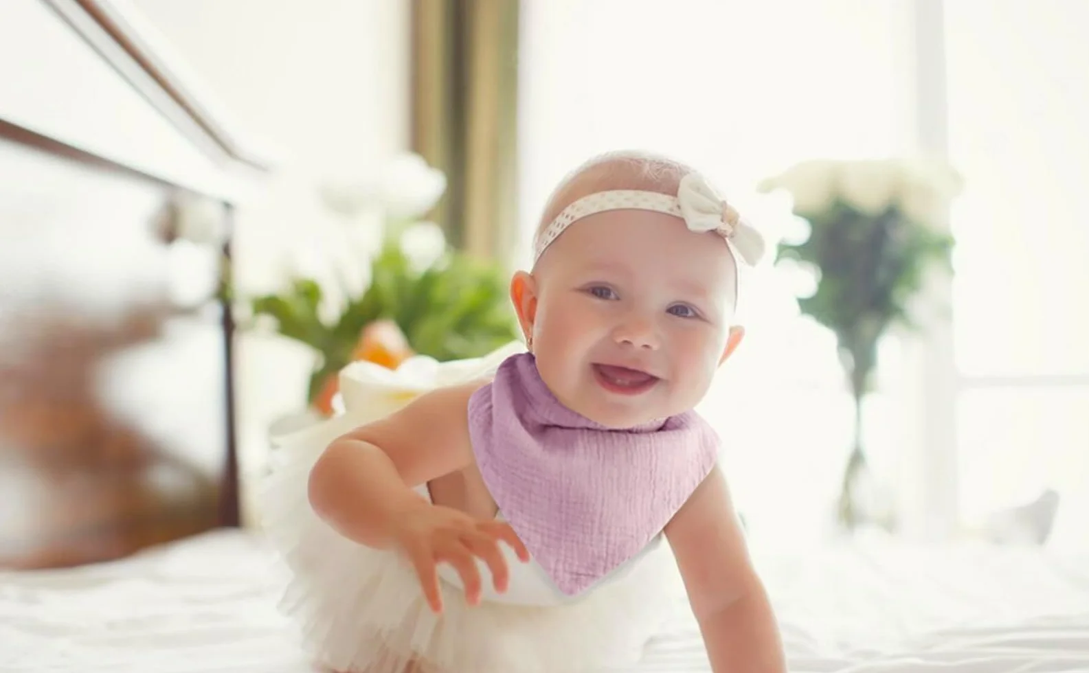 SLOSH Bavaglino Neonato Cotone Lavabile Assorbenti Morbidi Panno Drool per Burp