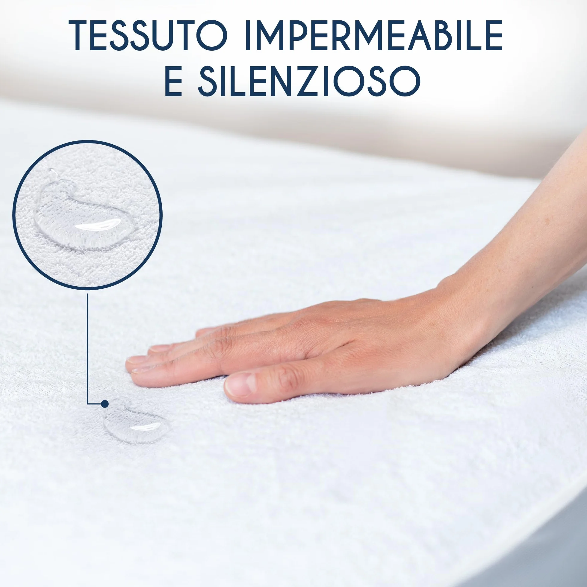 Coprimaterasso Lettino 60x120 cm Impermeabile Antiacaro Lavabile a 60°C Oeko-Tex