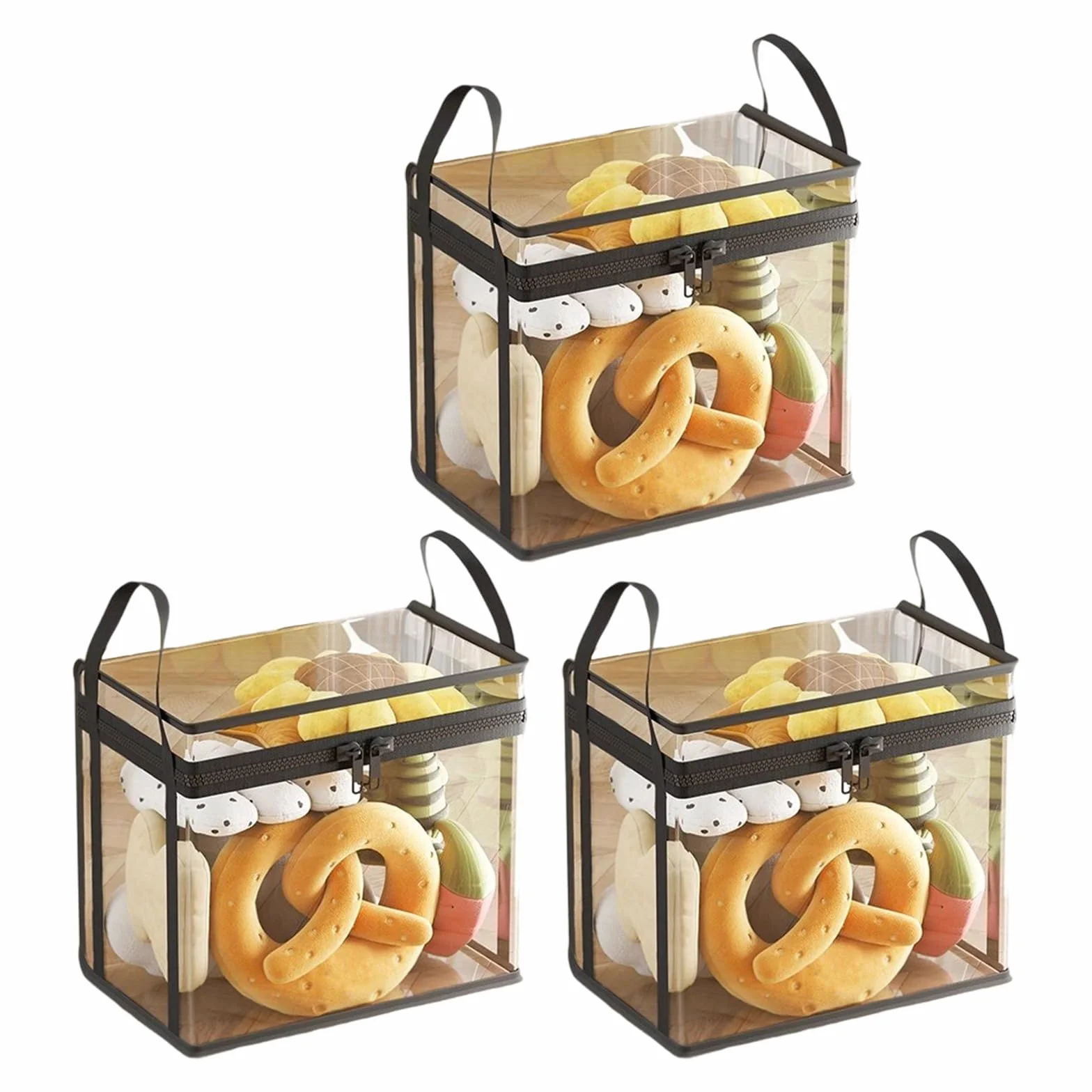 Contenitore PVC Pesante 50L per Asilo Nido e Aula - Cerniere Lunghezza, Design Salvaspazio