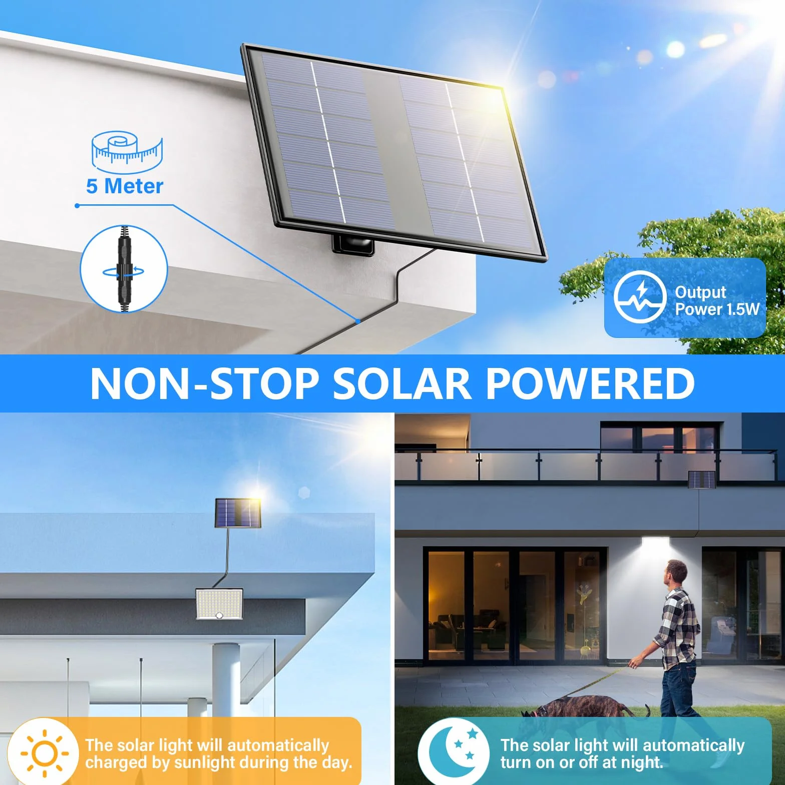Faretto Led da Esterno Solare con Sensore di Movimento, Luce Solare Led Esterno con Telecomando, 2000mAh 3 Modes IP65 Impermeabile Lampada Solare da Esterno con Pannello Solare per Giardino, 2 Pezzi