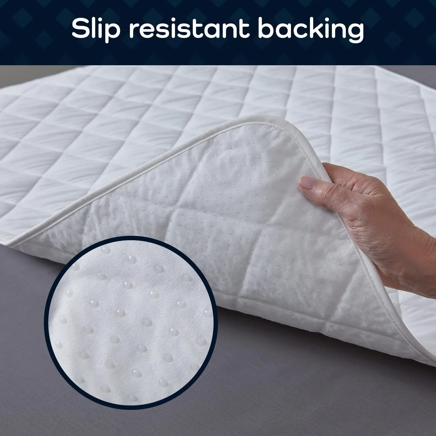 Cuscinetto impermeabile GuardedSleep per letto singolo e matrimoniale | Lenzuolo bagnabile lavabile per incontinenza adulti bambini | Bianco
