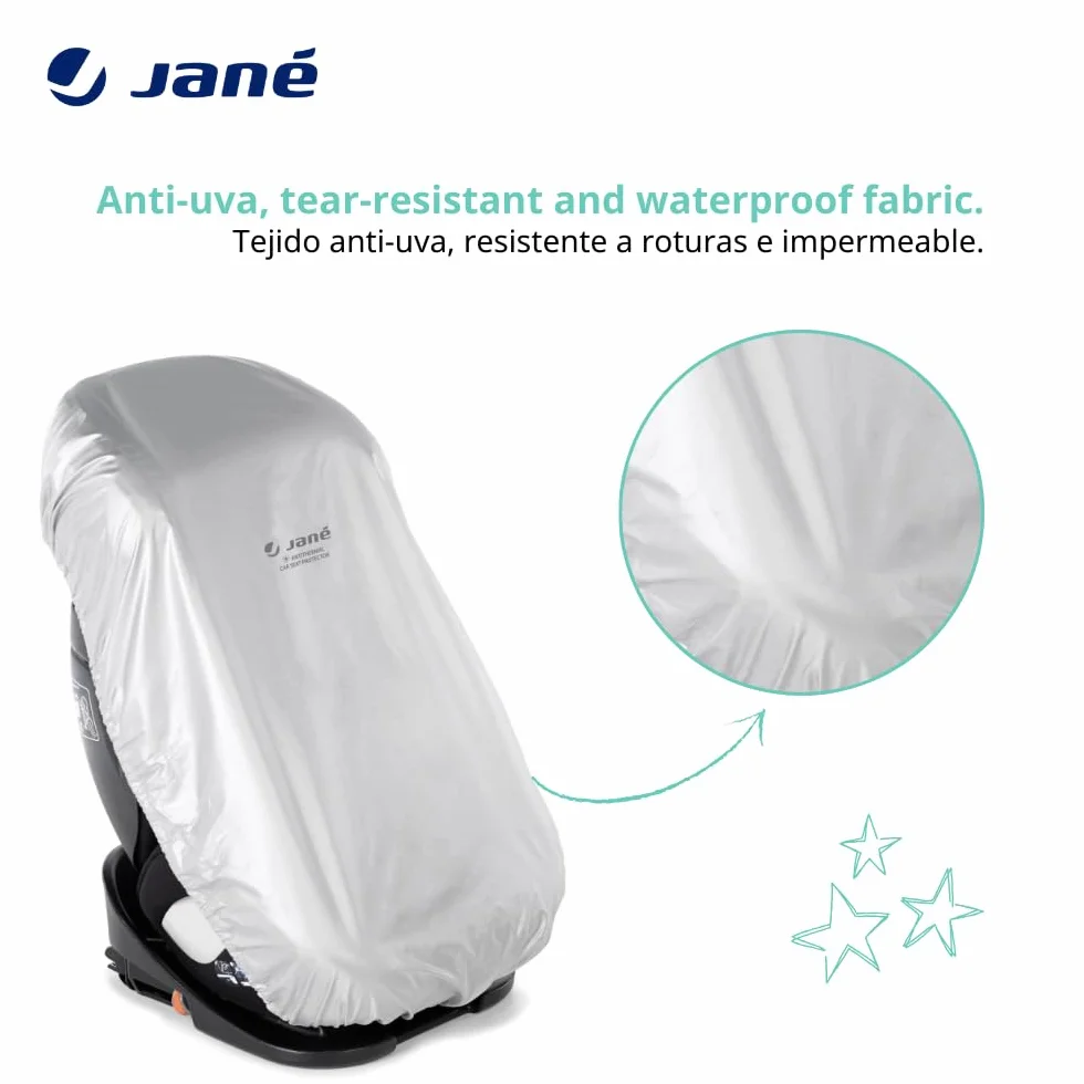 Jané Copertura Termica Seggiolino Auto Universale Anti-UV Impermeabile Pieghevole Grigio