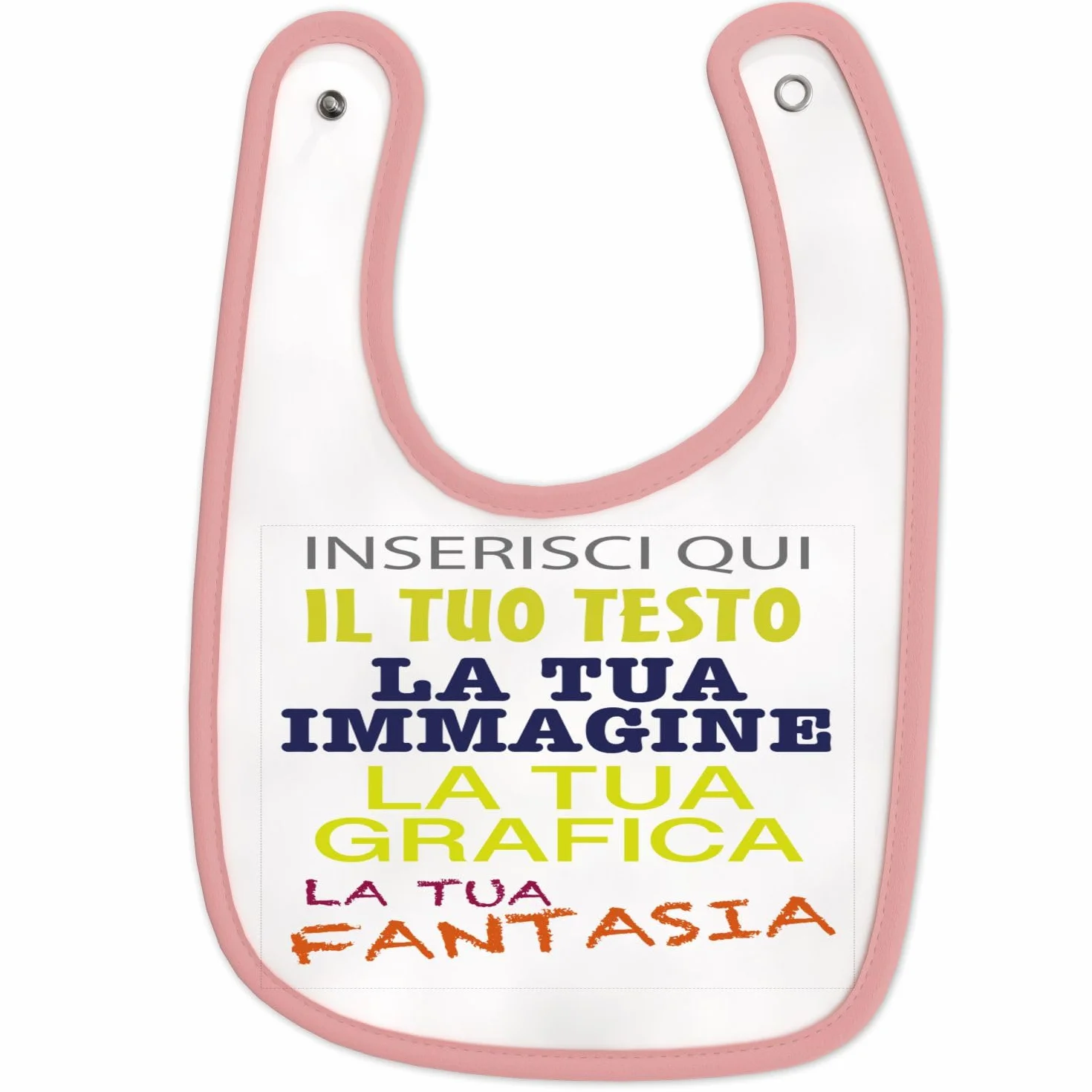 Bavetta neonato personalizzata in cotone bavaglino neonato