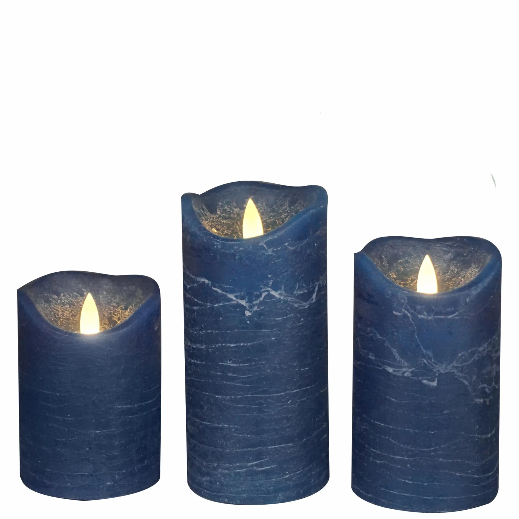 CANDLE CHOICE Candele in vera cera senza fiamma, funzionamento a batteria, con timer automatico del ciclo giornaliero, realistiche, tremolanti, elettriche, a LED, per matrimoni, feste, vacanze, set di