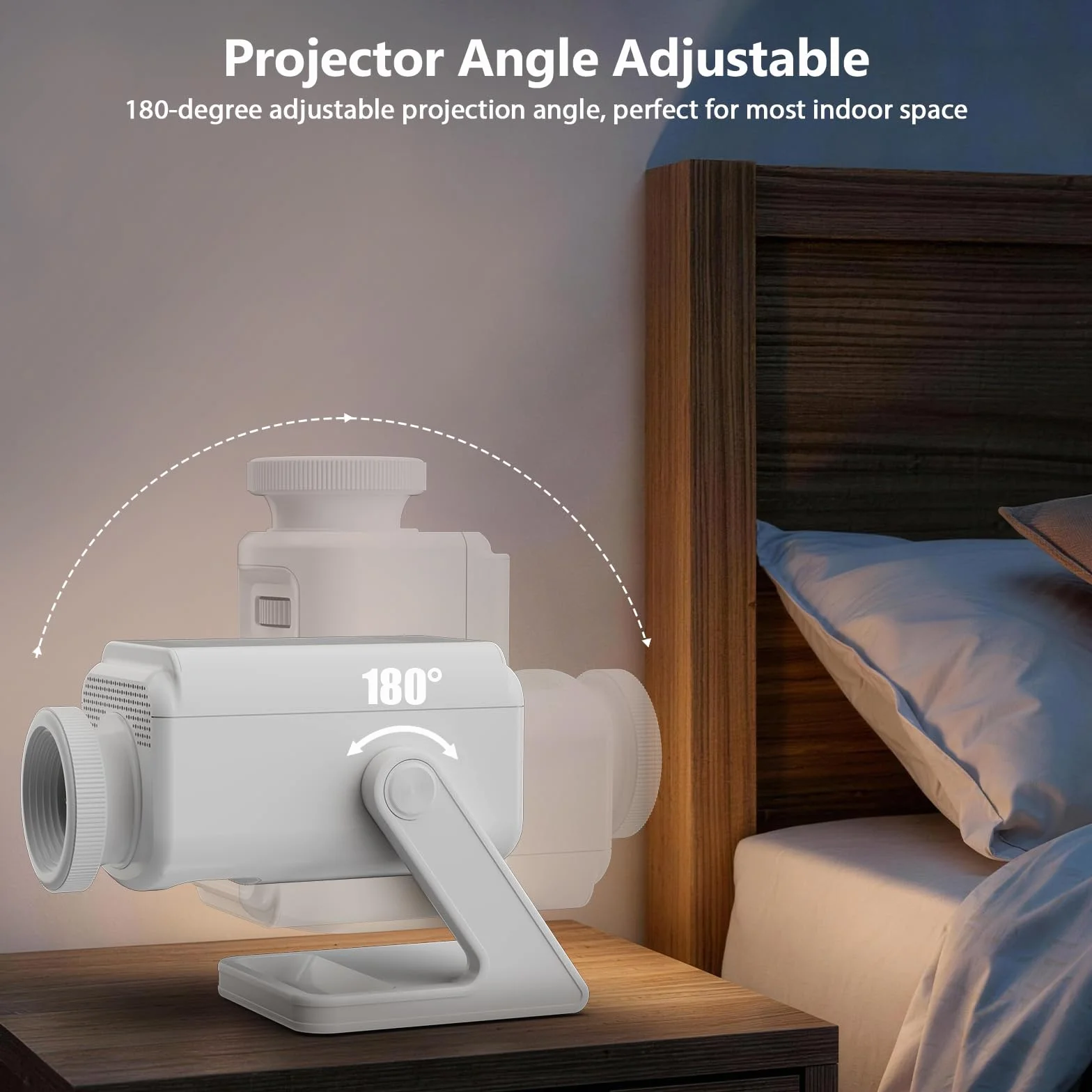 Proiettore Stelle Soffitto 3D Galaxy HD, Planetario Proiettore Professionale con Altoparlante Bluetooth, 60 Temi, Lampada Aurora Boreale per Camera Bambini e Adulti Regalo (Blanc)