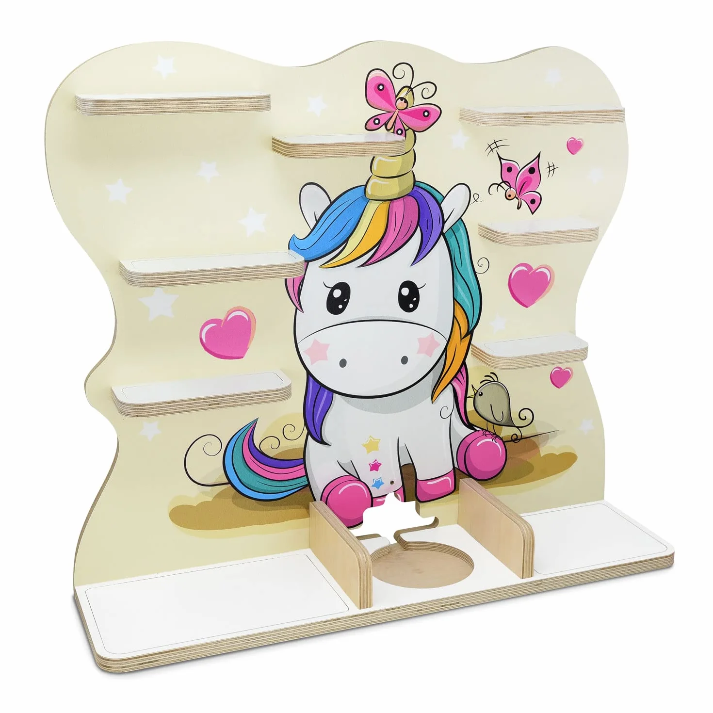 Stadtecken Scaffale per scatola musicale per bambini, per Toniebox e 50 tonies, pony grande