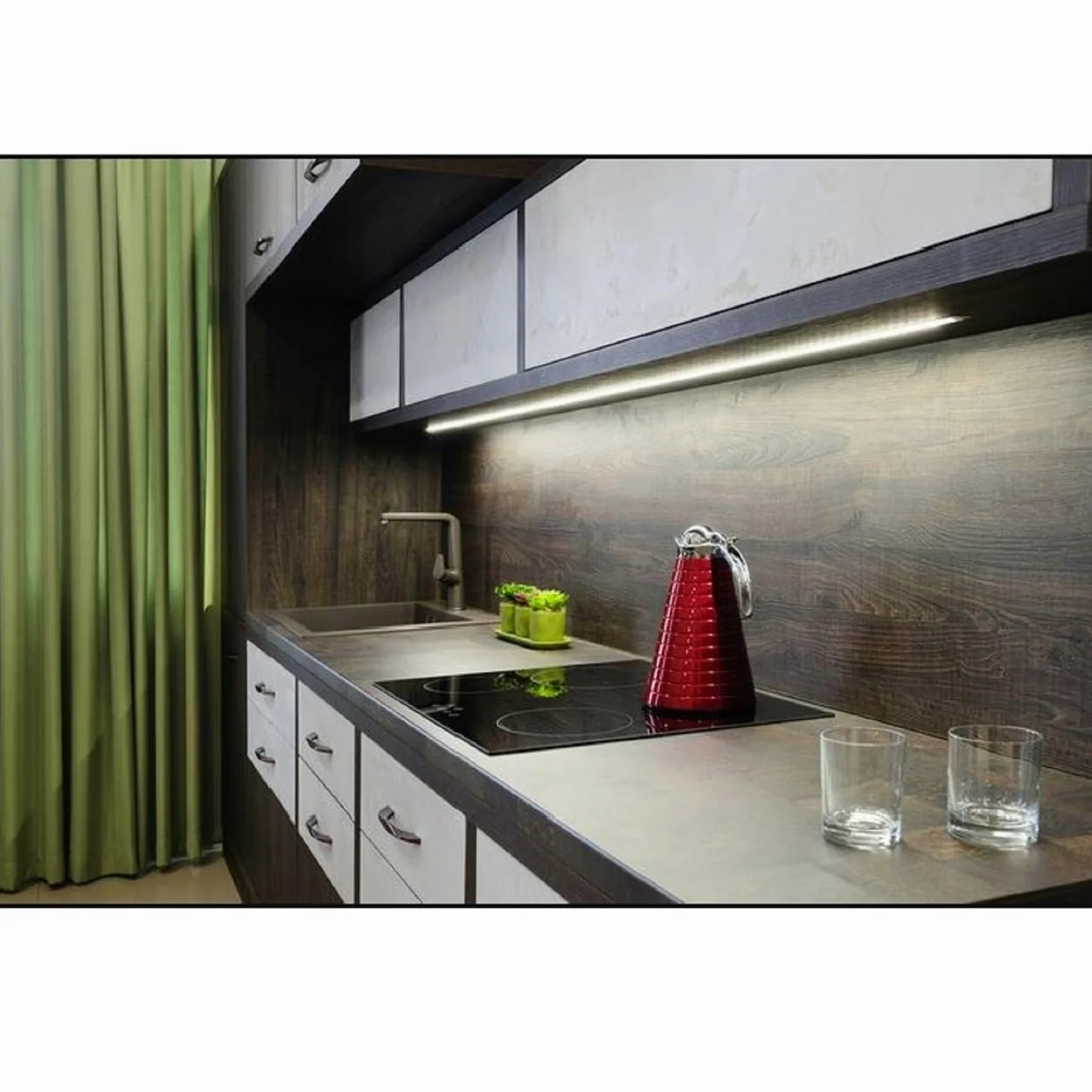 QLS Luce LED sottopensile 80 cm 4000K con sensore neutra | Ideale per cucina, mobili e mensole, comando senza contatto e tecnologia LED 12 V a basso consumo
