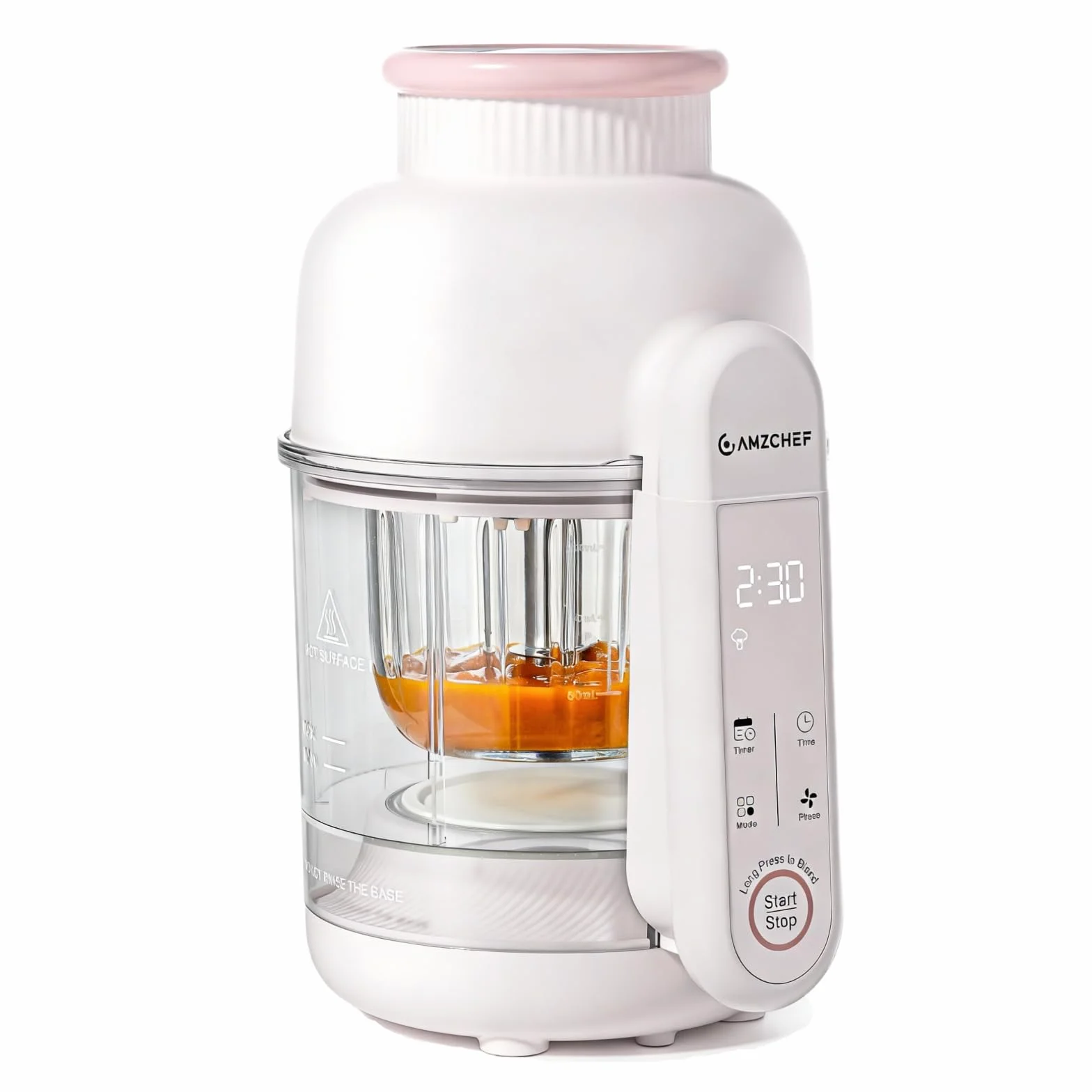 AMZCHEF Cuocipappa 6-in-1 Vaporiera & Frullatore Baby Food Processor BPA-Free Touch Screen