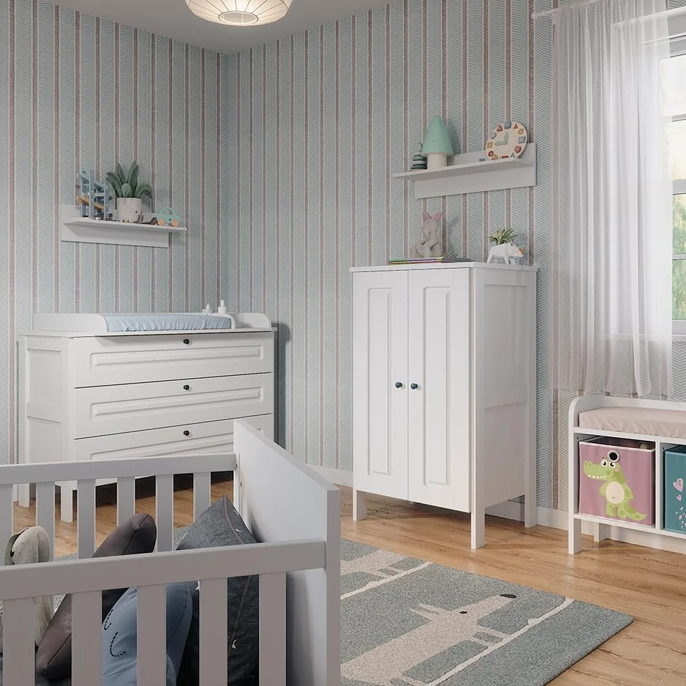 VitaliSpa Guardaroba bambini Ajaton 70 x 120.6 cm Bianco