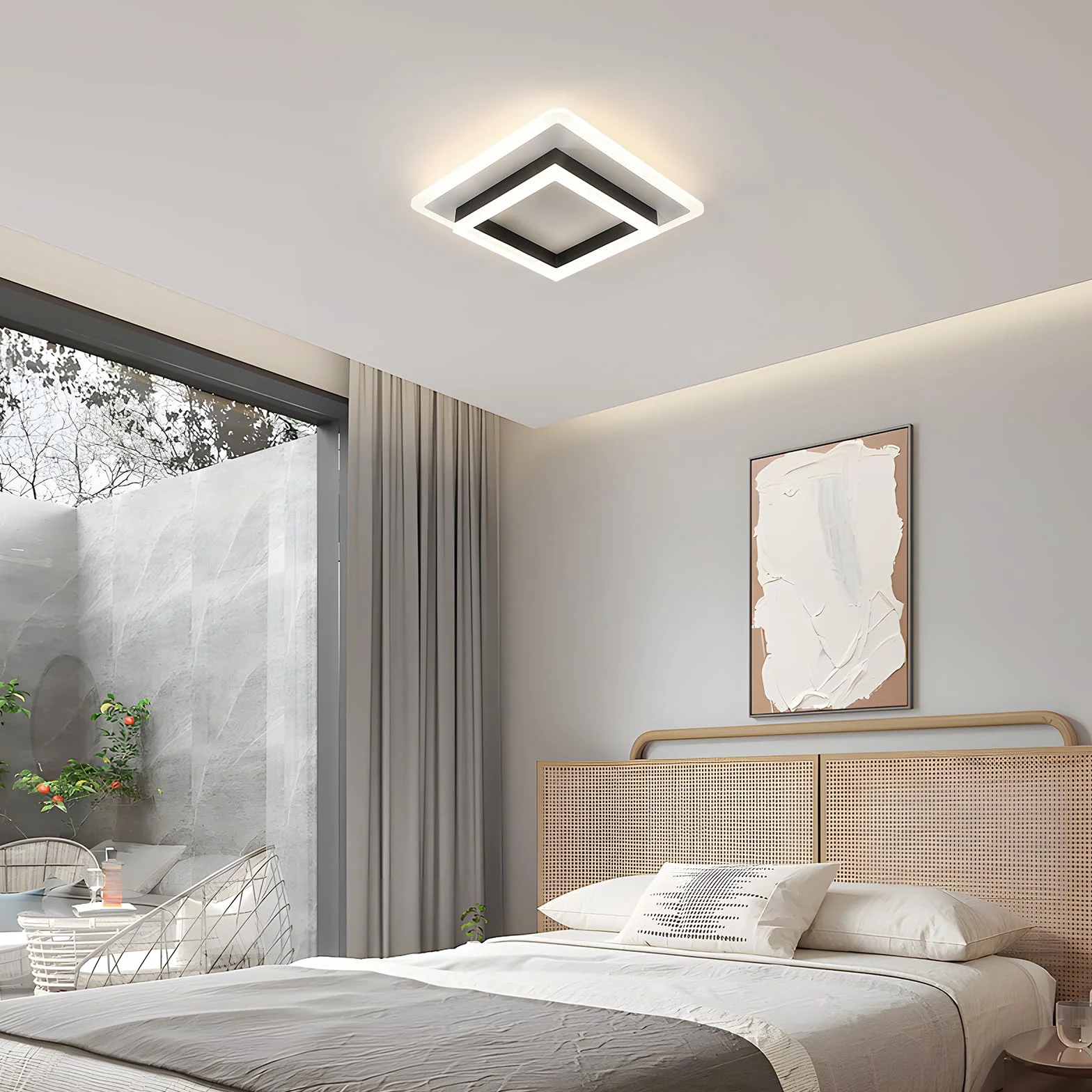 Comely Plafoniera Led Soffitto Quadrata, 30W Moderna Lampada da Soffitto Luce Naturale 4500K, Acrilico Lampadario LED Soffitto per Camera da letto, Soggiorno, Cucina, Corridoio