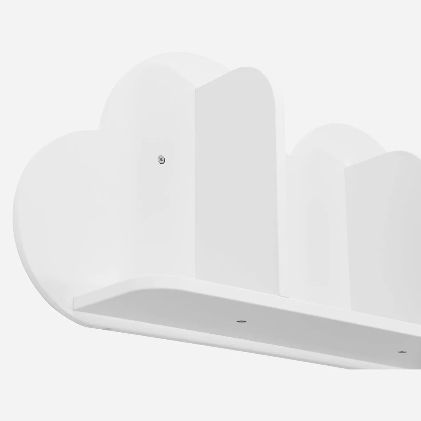 Sweeek Mensole da Parete Nuvole per Cameretta Bambini, Set di 3, Bianco, 34.5x12x23.5 cm