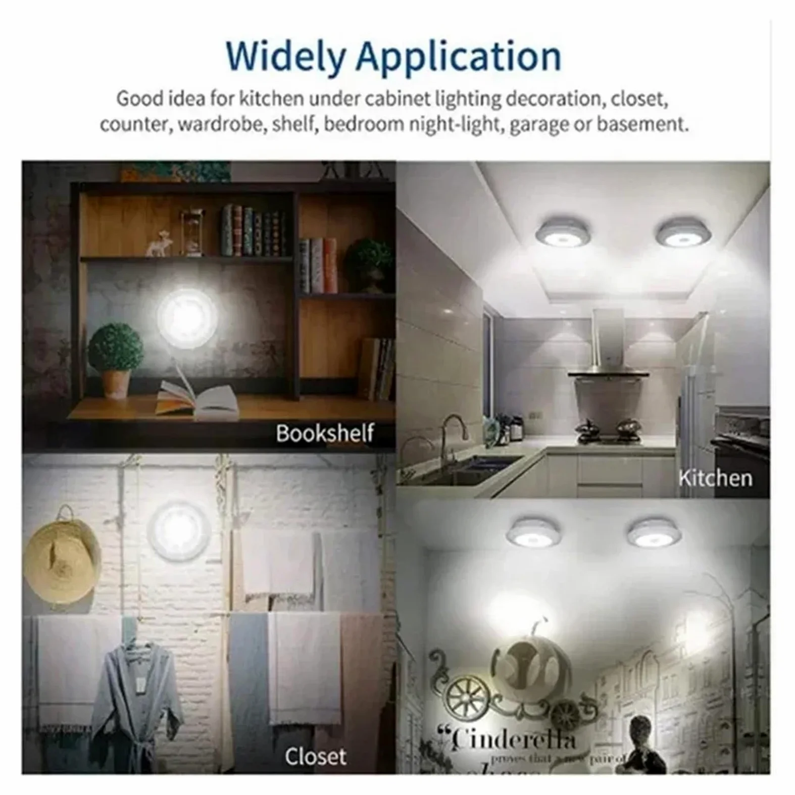 Luce LED Dimmerabile Sottopensile Con Telecomando, Luci A Batteria For Armadi, Guardaroba, Illuminazione For Bagno, Notturna Soluzione Illuminazione Pratica Per Più Spazi(8Lamp With RC,Warm White)