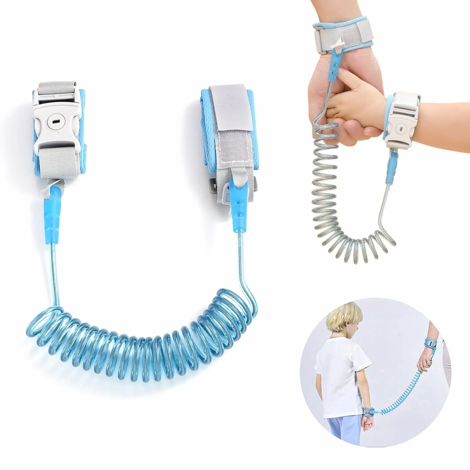 Guinzaglio di Sicurezza per Bambini Imbracatura Anti-Perda Blu