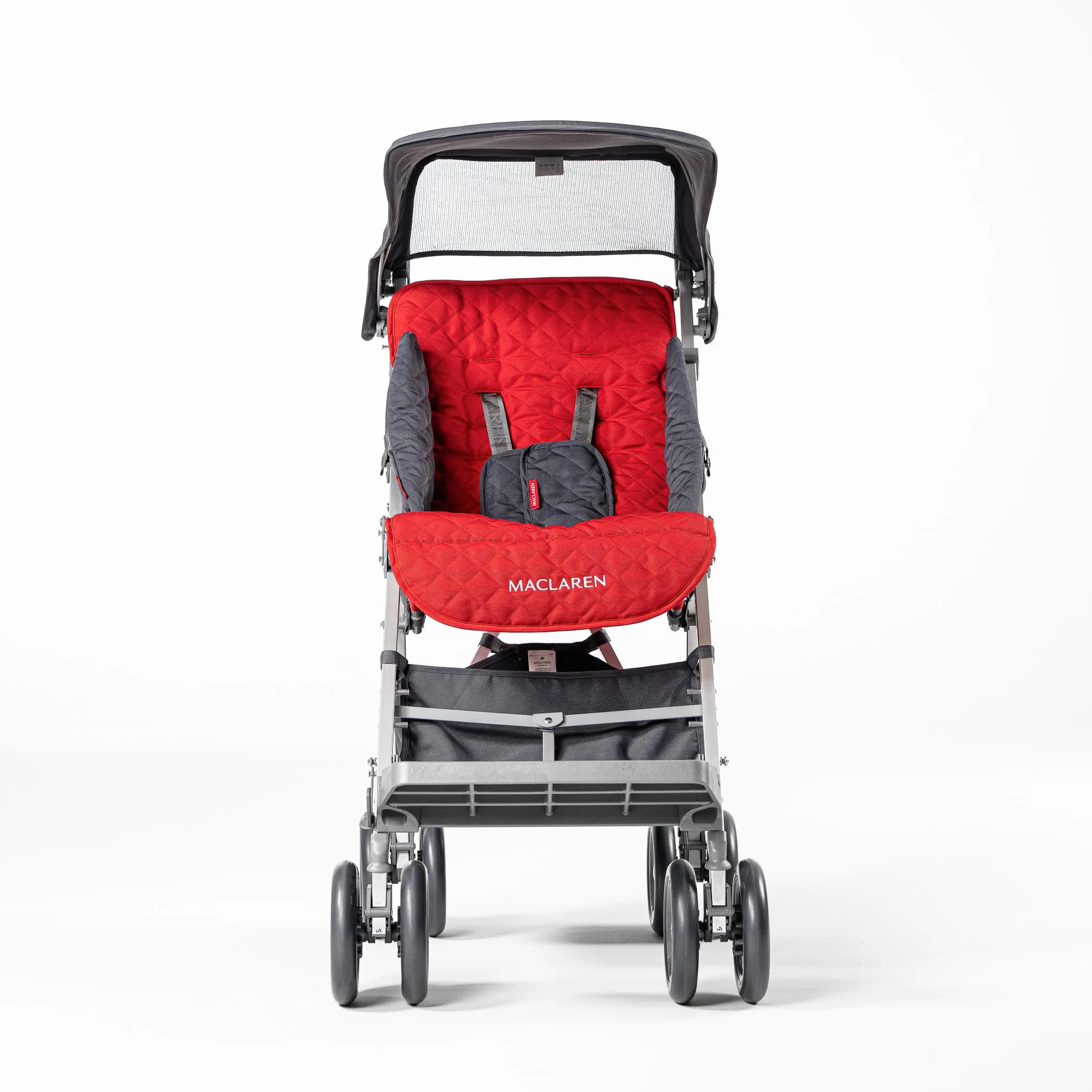 Passeggino per disabili Maclaren Major Elite fino a 50 kg Chiusura a ombrello Rosso Cardinale