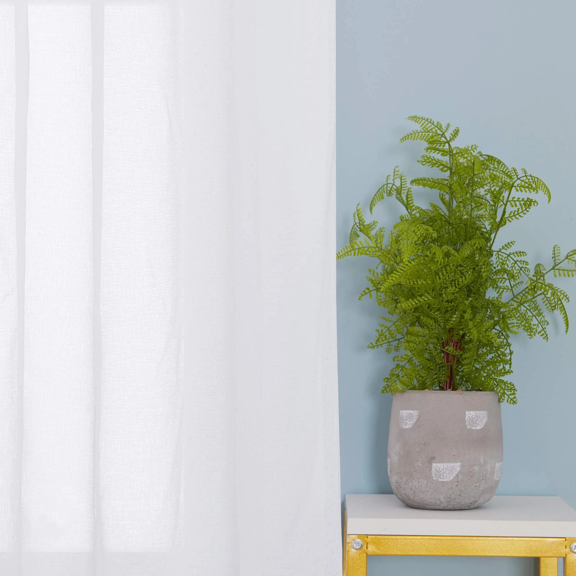 Deconovo Tende Voile per Interni 140x290 CM Bianco 2 Pannelli