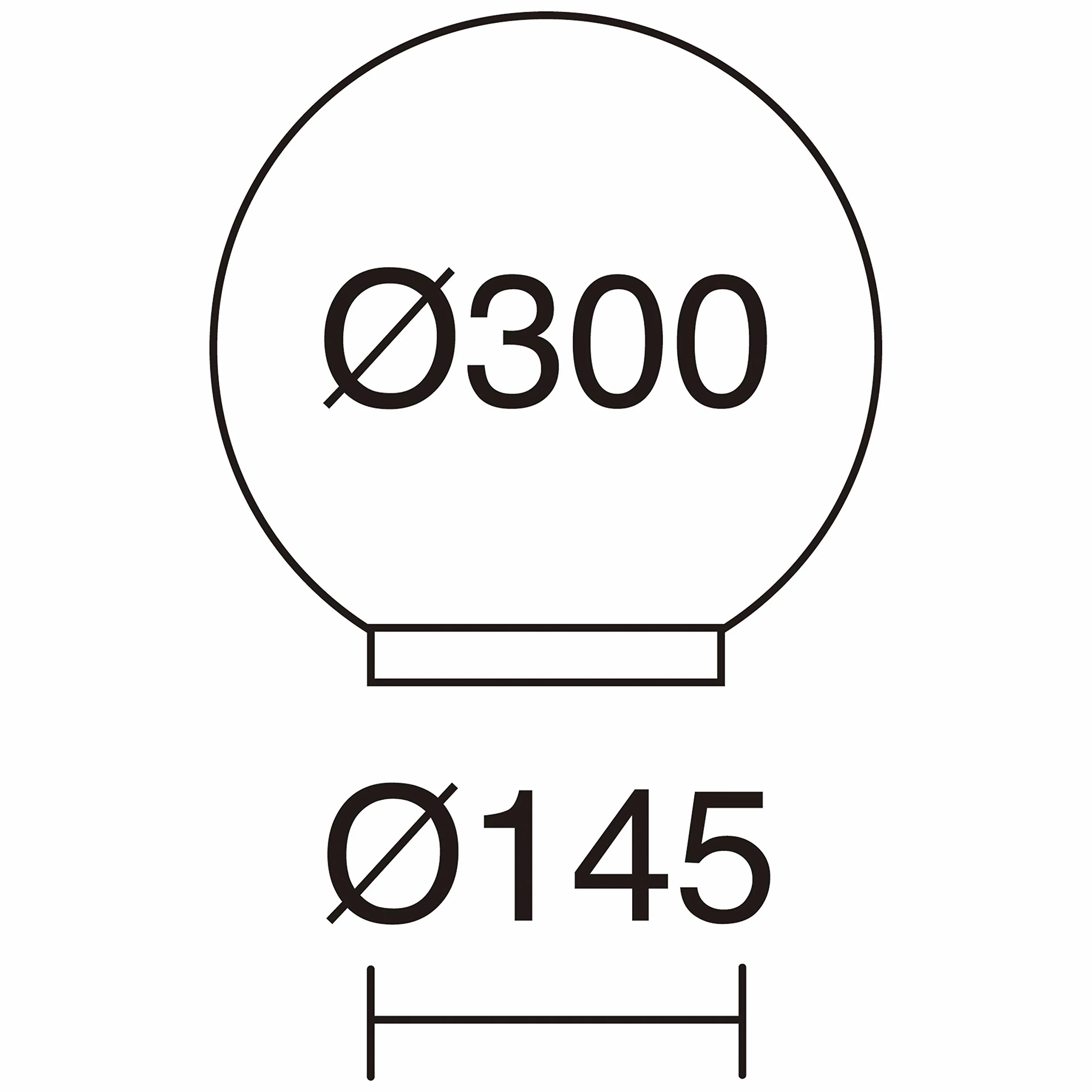 Lampada da terra GLOU per esterno Ø30cm