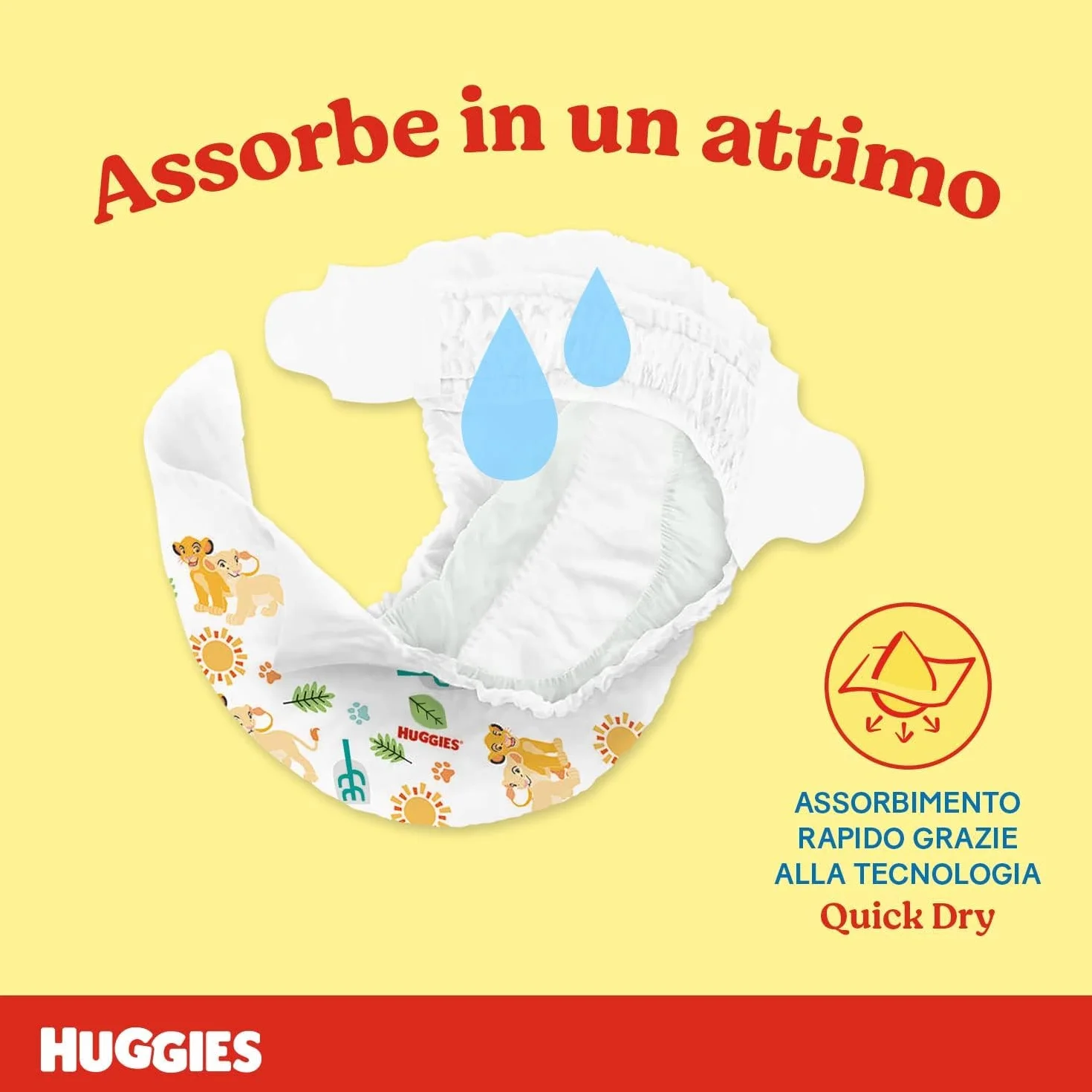 Huggies Unistar Pannolini Taglia 6 (15-30 Kg) Design Disney 72 Pz