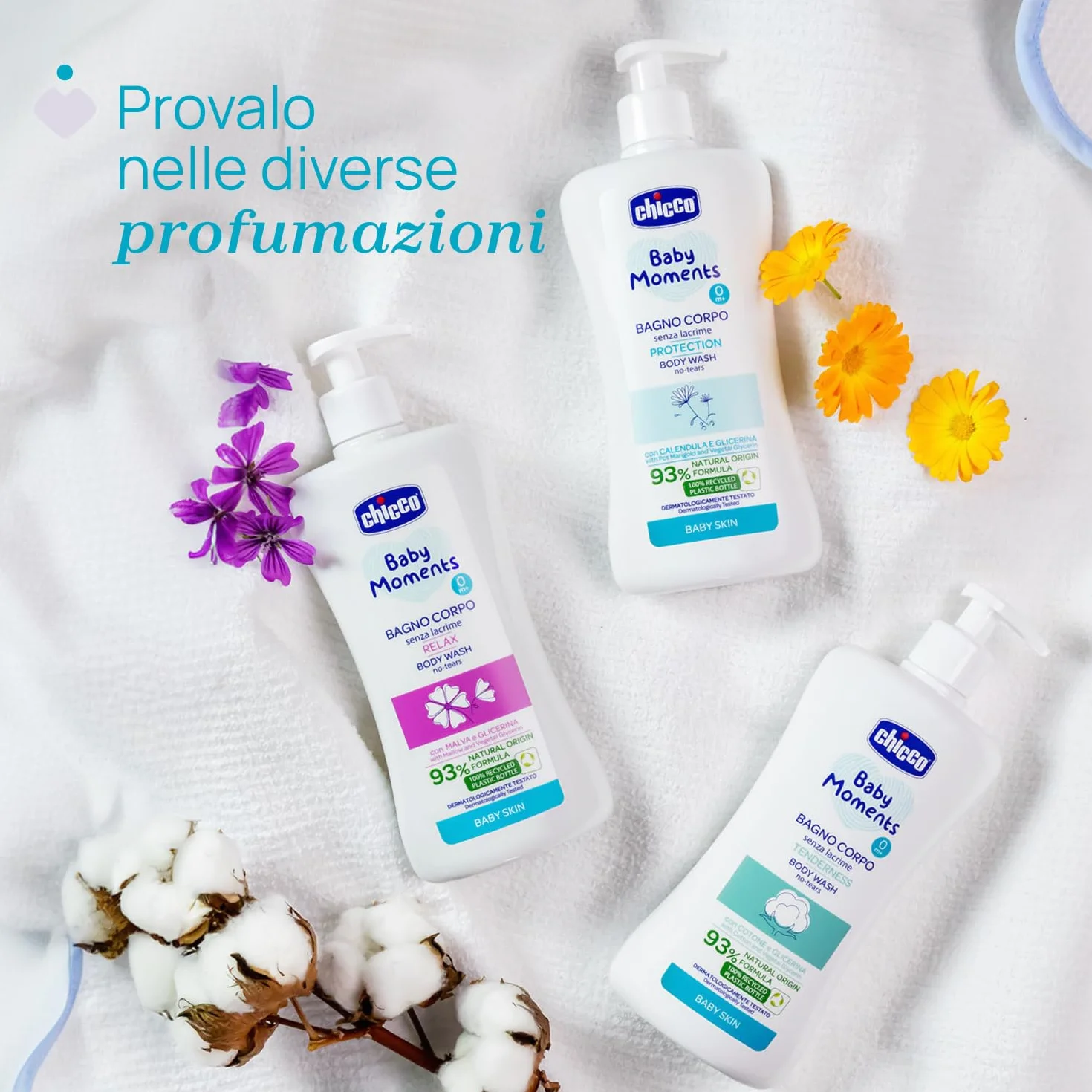 Chicco Baby Moments Bagno Corpo Senza Lacrime Relax 500 ml 0+ Mesi