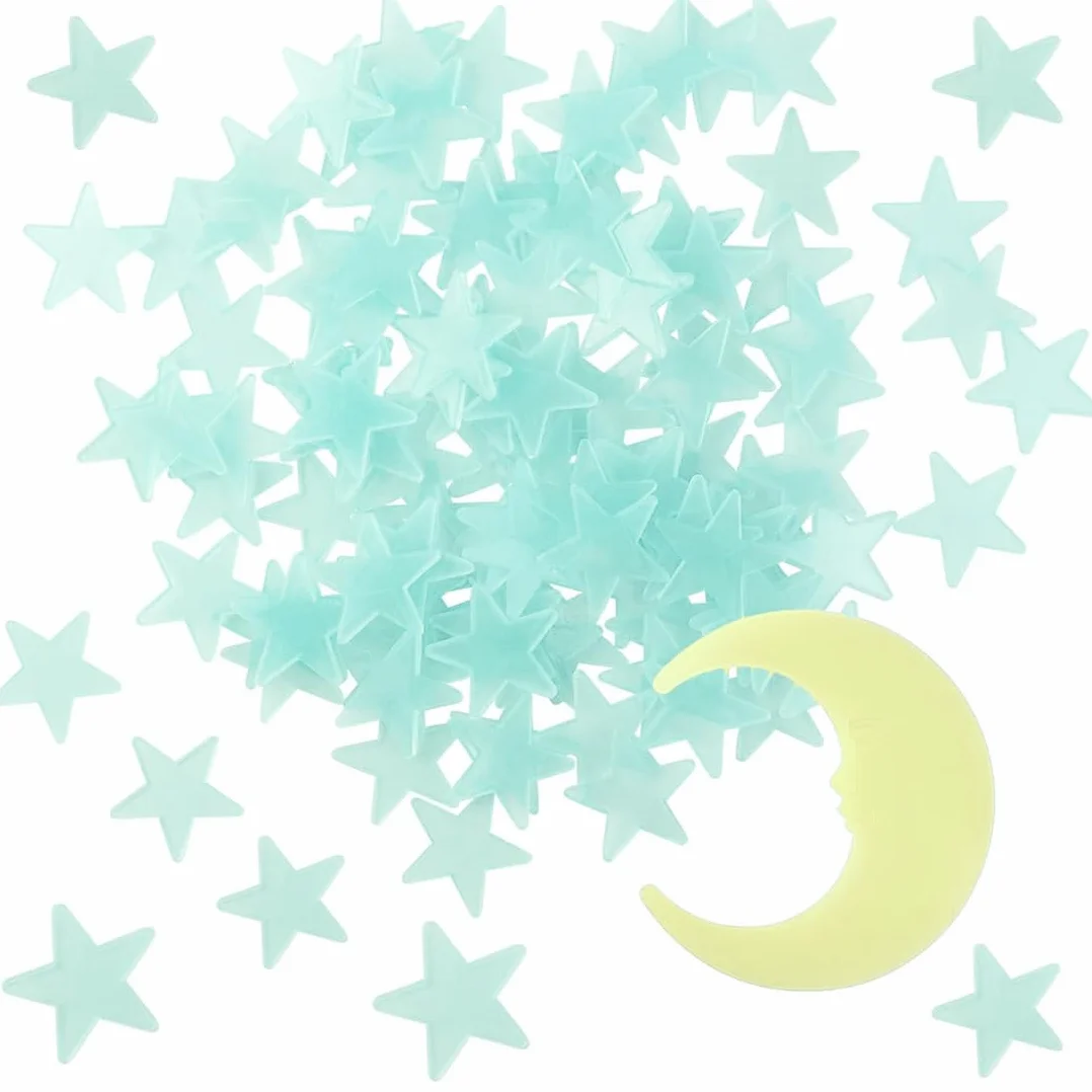 Stelle Luminose Adesivi da Parete 3D 103 Pezzi Cameretta Bambini Cielo Stellato