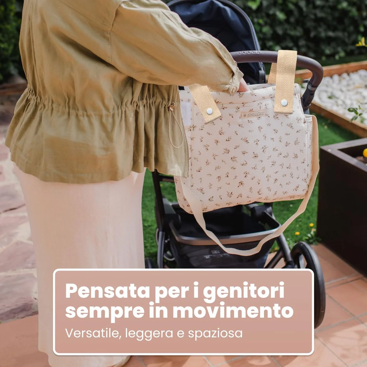 MIMUSELINA Borsa Passeggino Universale per Neonato con Ampia Capacità