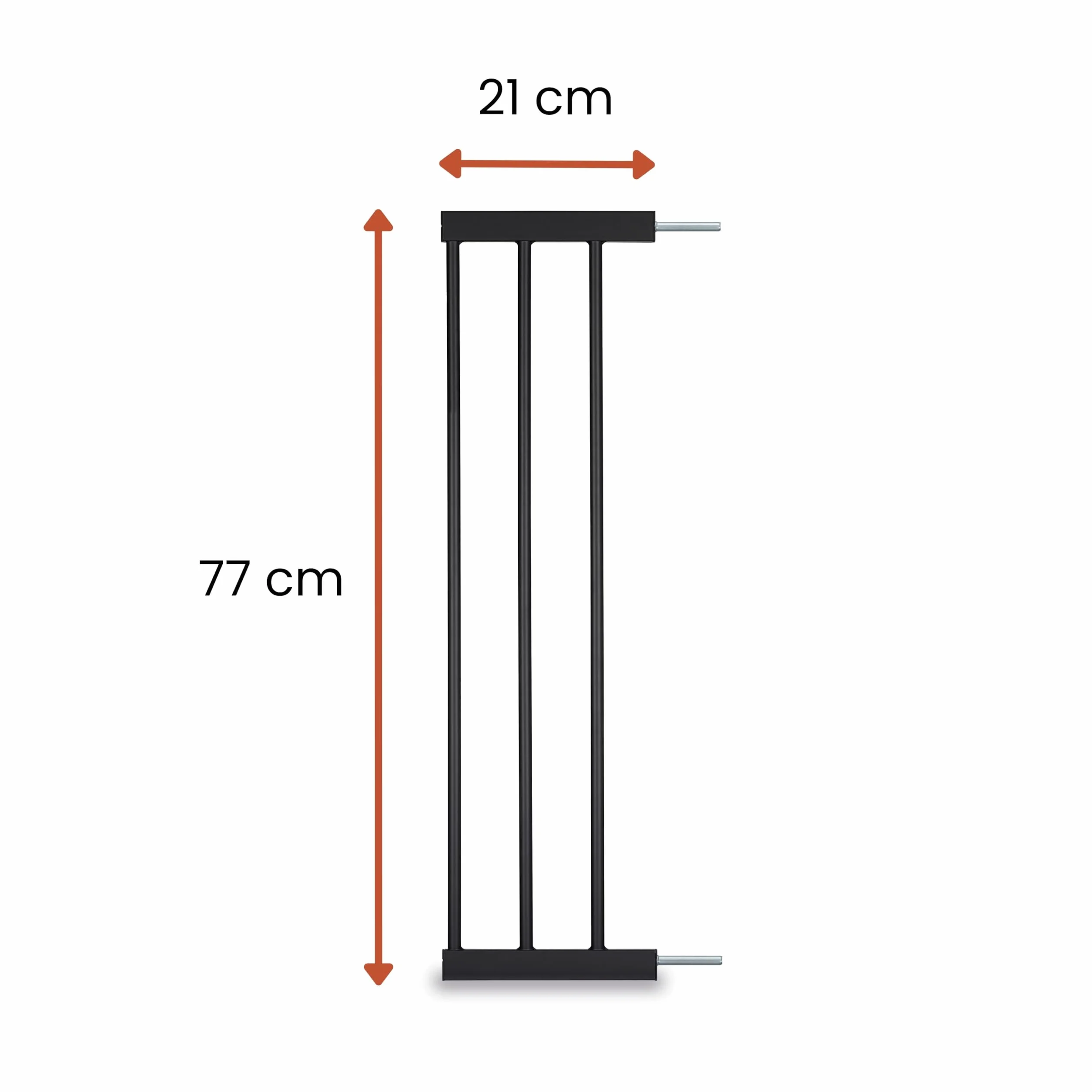 Hauck Estensione da 21 cm Nero Compatibile con Cancelletto di Sicurezza Open N Stop 2 Clear Step 2 Autoclose N Stop 2 Accessorio per Cancellino per Bambini e Cani Solo per Interno