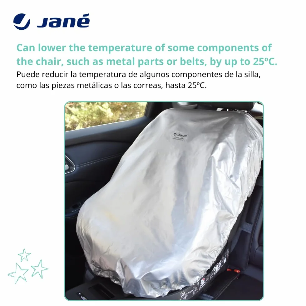 Jané Copertura Termica Seggiolino Auto Universale Anti-UV Impermeabile Pieghevole Grigio