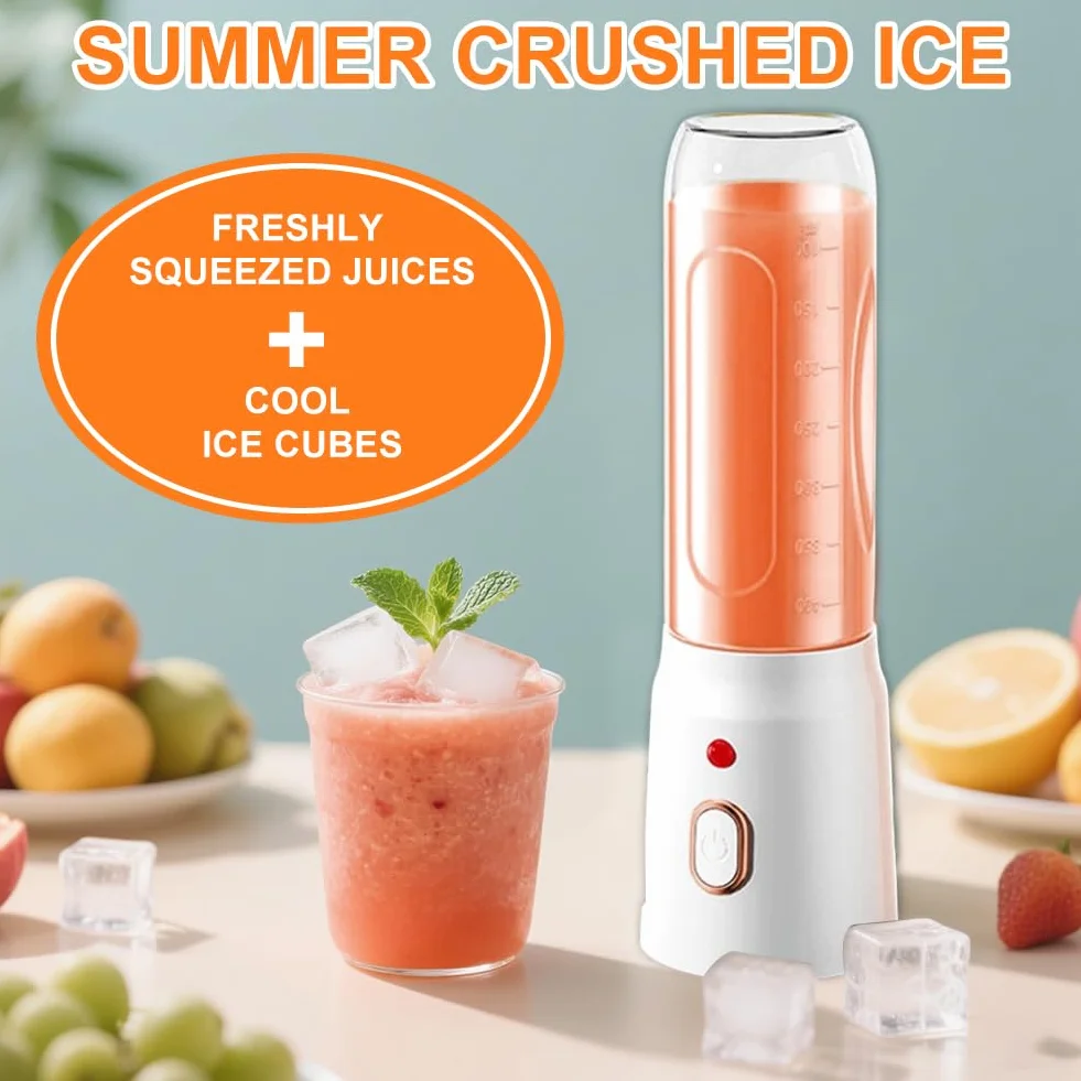 Mixer Portatile Ricaricabile per Smoothie 500 ml 10 Lame USB