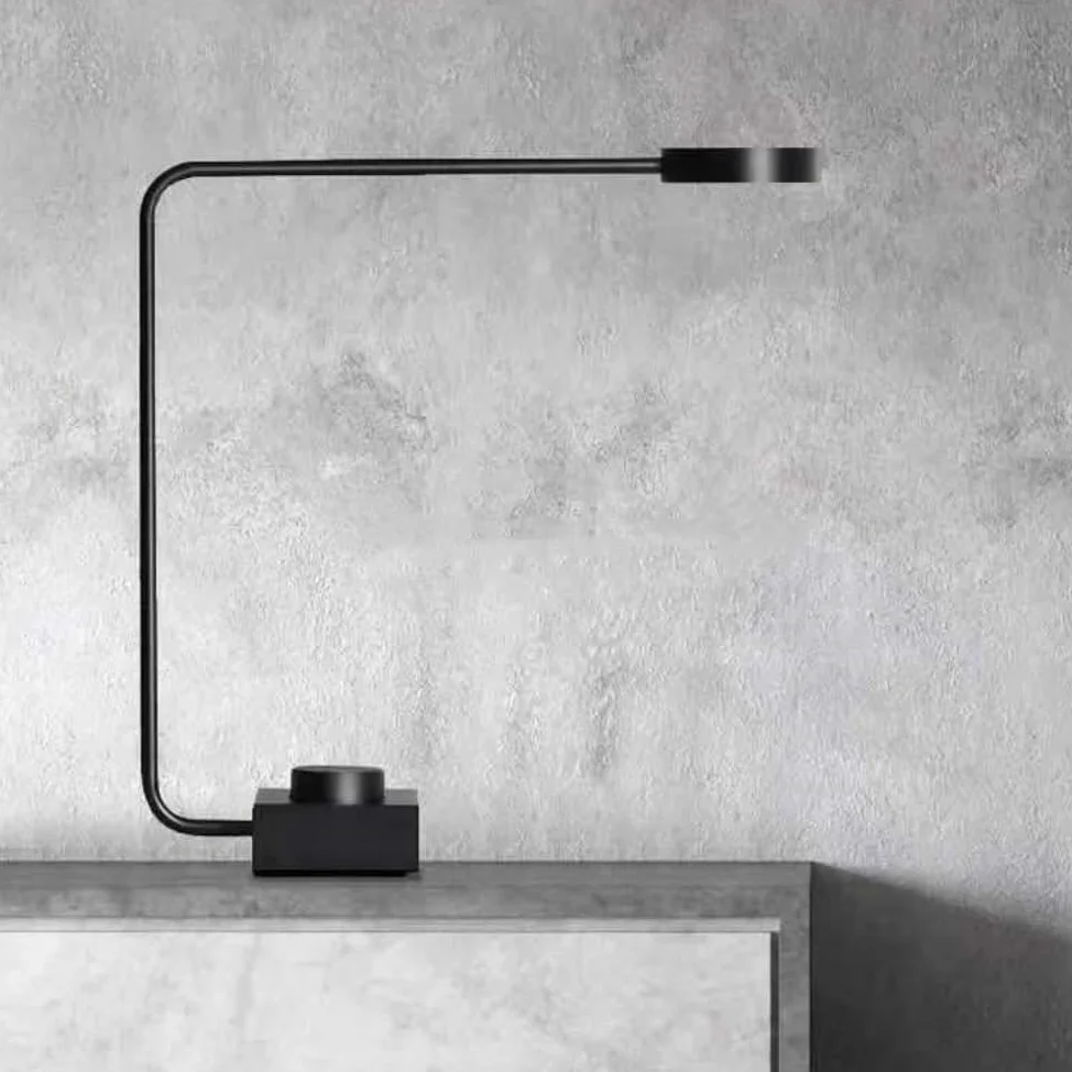 Lampada da scrivania a LED minimalista, lampada da comodino | Design minimalista, LED, metallo, senza sfarfallio, uso sul comodino dello studio