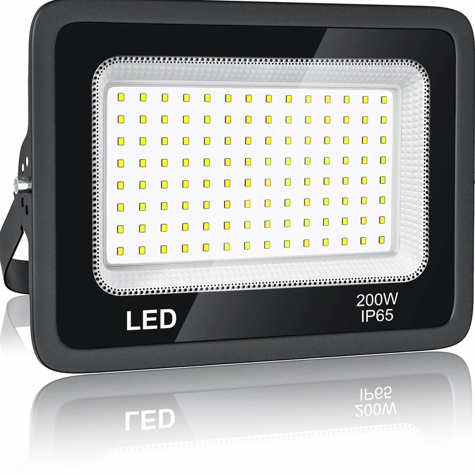 200W Faretto LED da Esterno, 20000LM Faretti LED per Esterni, Super 6500K Luce Bianca Fredda, IP65 Impermeabile Faretto da esterno per Veranda,Cortili,Parcheggio,Garage,Parco,Giardino