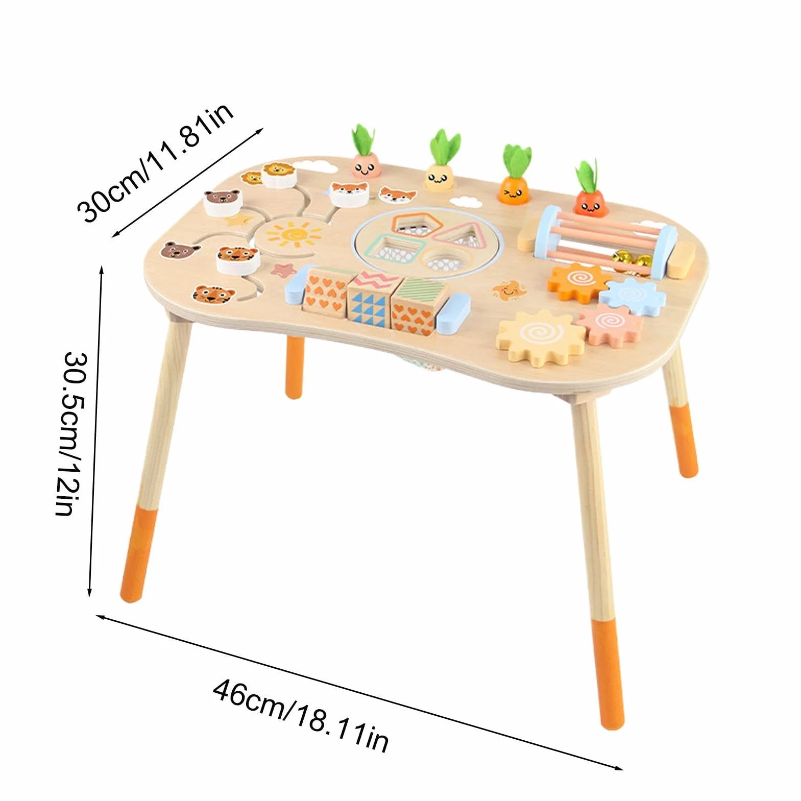 Tavolo Attività per Bambini 1-3 Anni Gioco Interattivo Sensoriale Regalo Compleanno