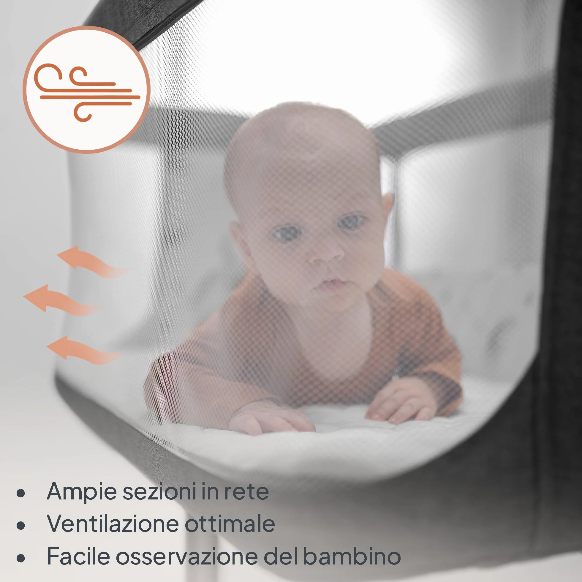 lionelo Aurora 3in1 Culla Co-sleeping Lettino da viaggio neonato 9kg Regolabile altezza inclinazione