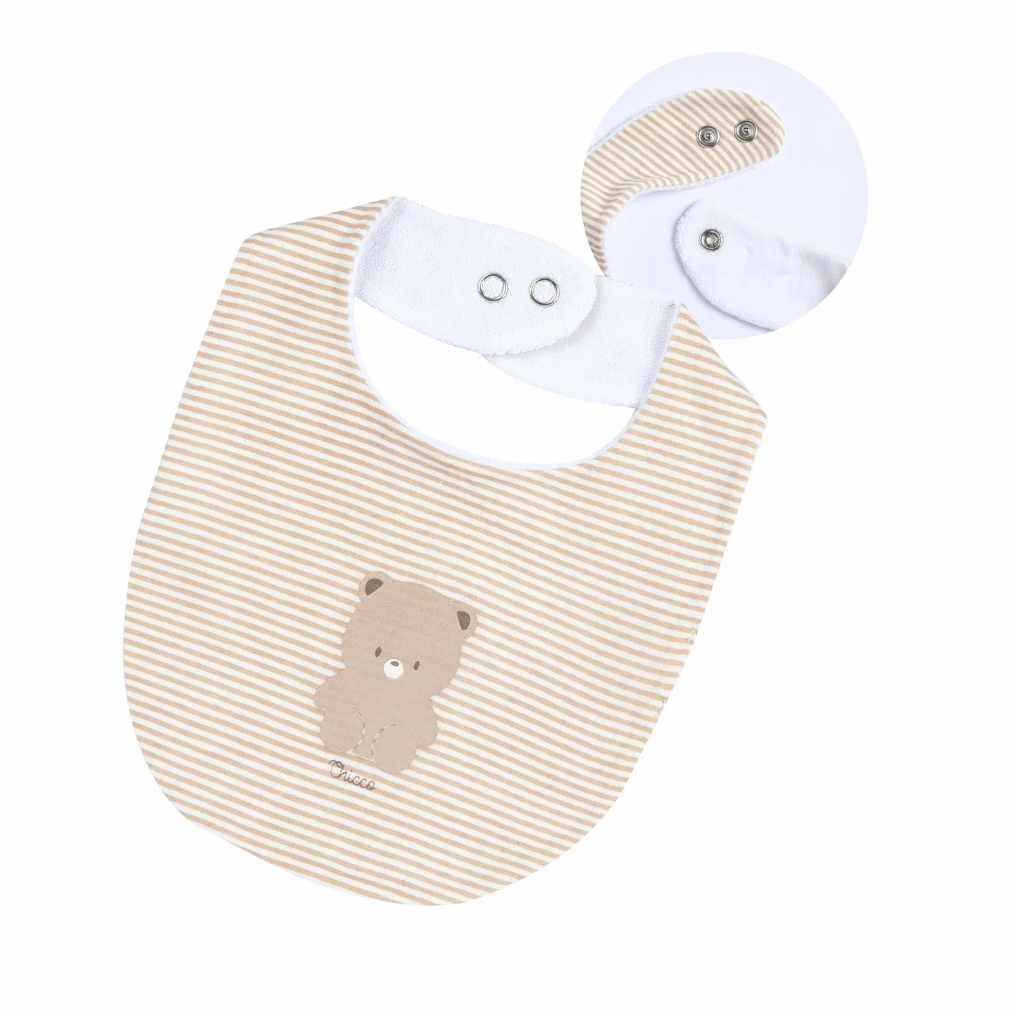 Chicco Set 5 Lätzchen aus weicher Baumwolle Einheitsgröße Designed in Italy