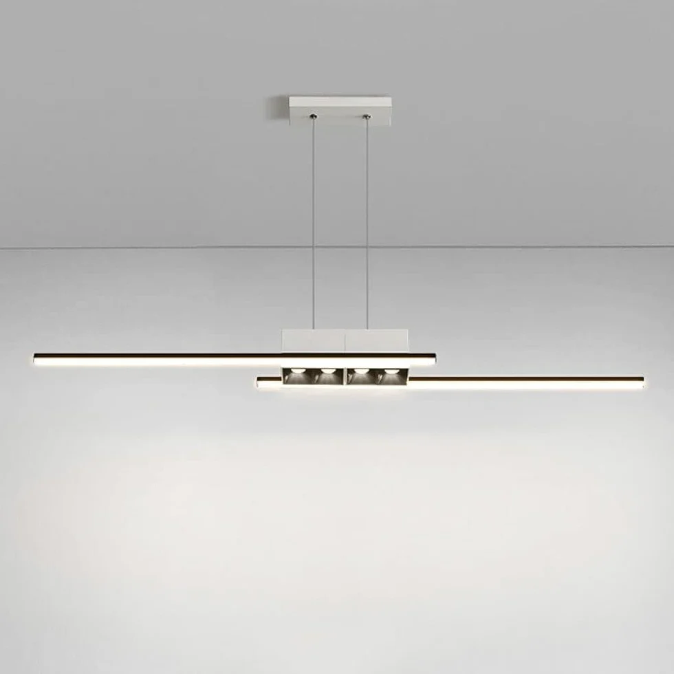 Faretti a Sospensione a LED per Isola Cucina, Lampada da Tavolo da Pranzo lineare Minimalista, Moderne lampade a Sospensione a Strisce per bancone per la Colazione in Soggiorno