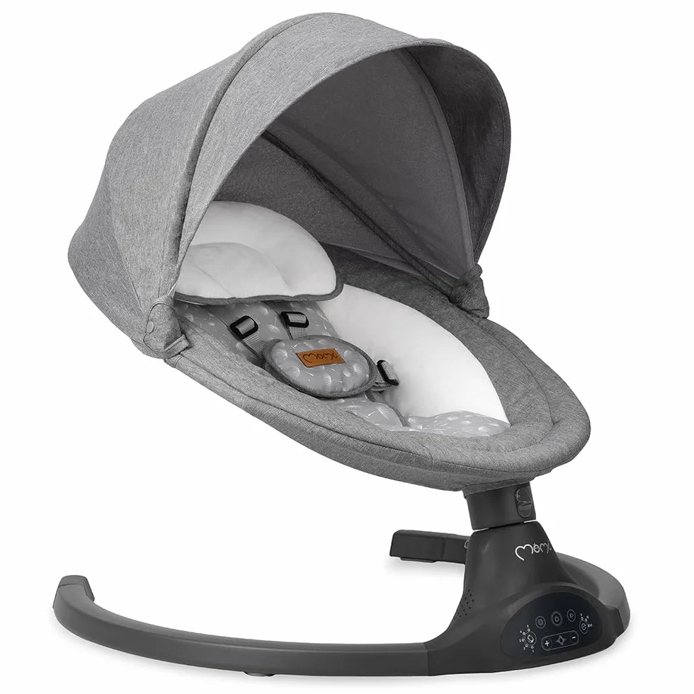 MoMi KENANI Sdraietta per bambini pieghevole 9 kg telecomando Bluetooth cintura sicurezza 5 punti