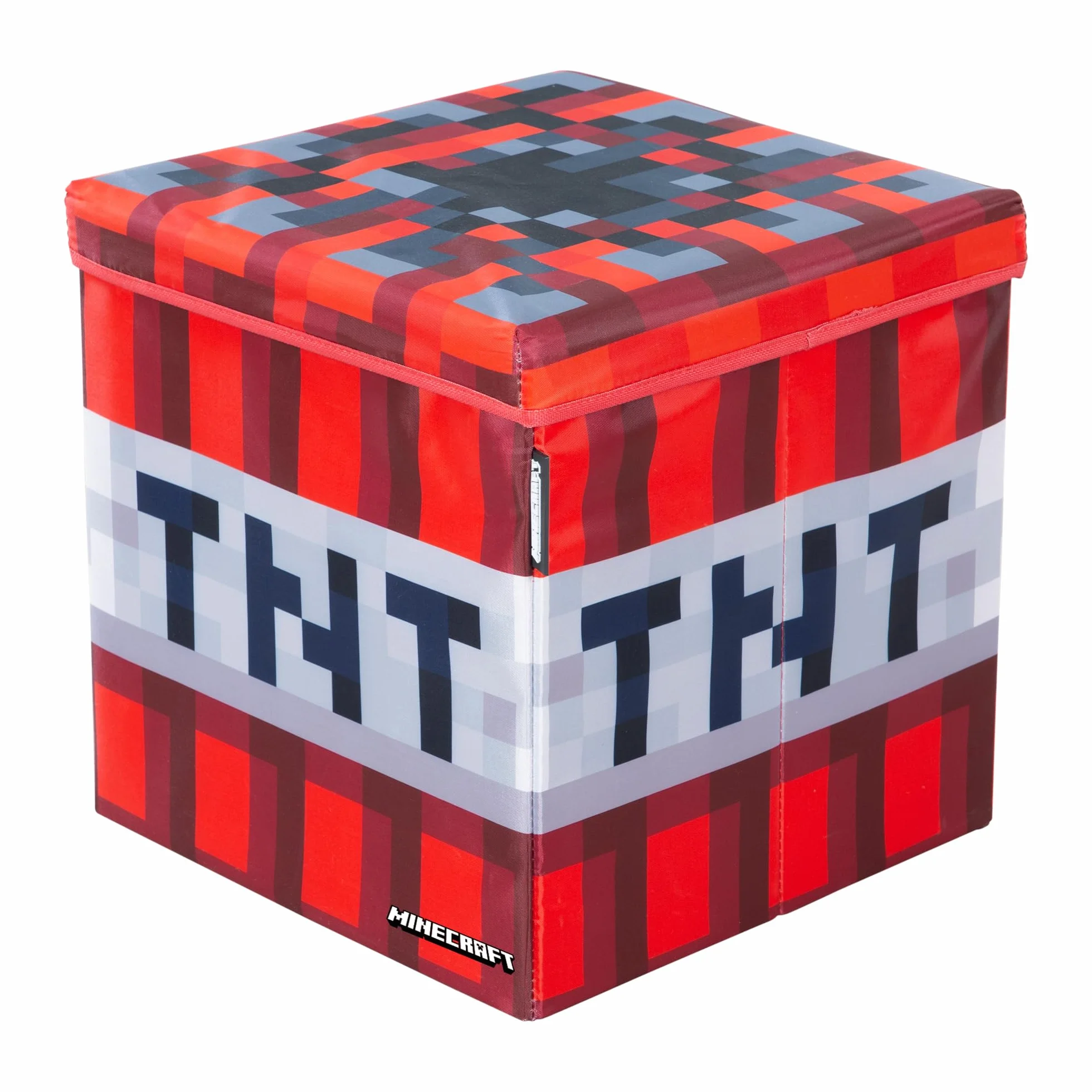 Minecraft Contenitore originale vano portaoggetti TNT rosso 30 x 30 cm
