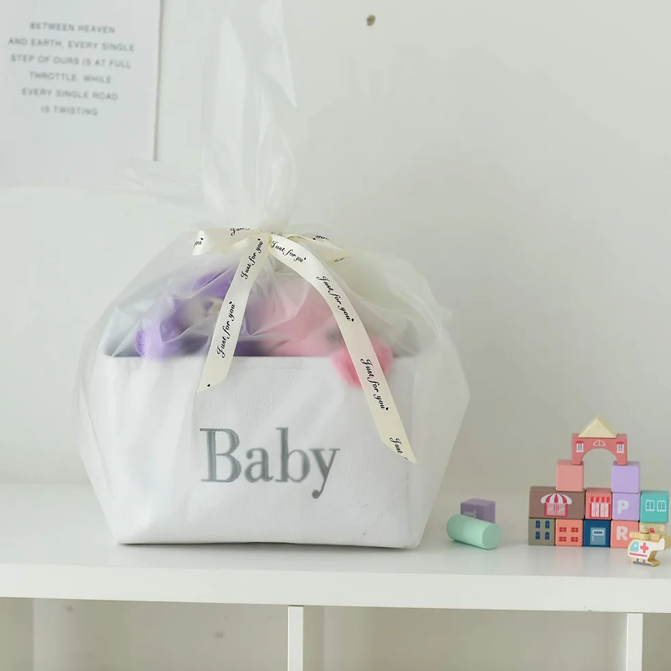 Cesta Giochi Bambini Grande Portaoggetti Pieghevole con Chiusura a Cordino per Kallax