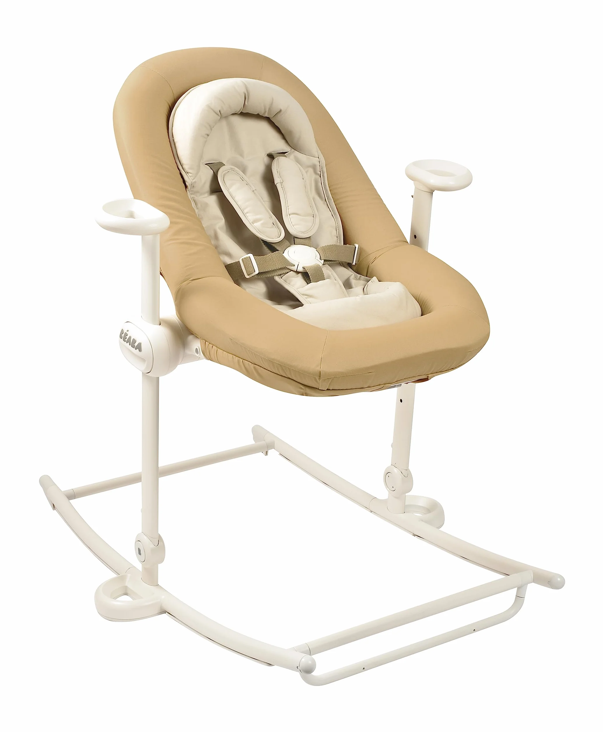 BÉABA Sdraietta Up&Down Plus 4 altezze 3 reclinabilità Pieghevole 100% cotone Ocra