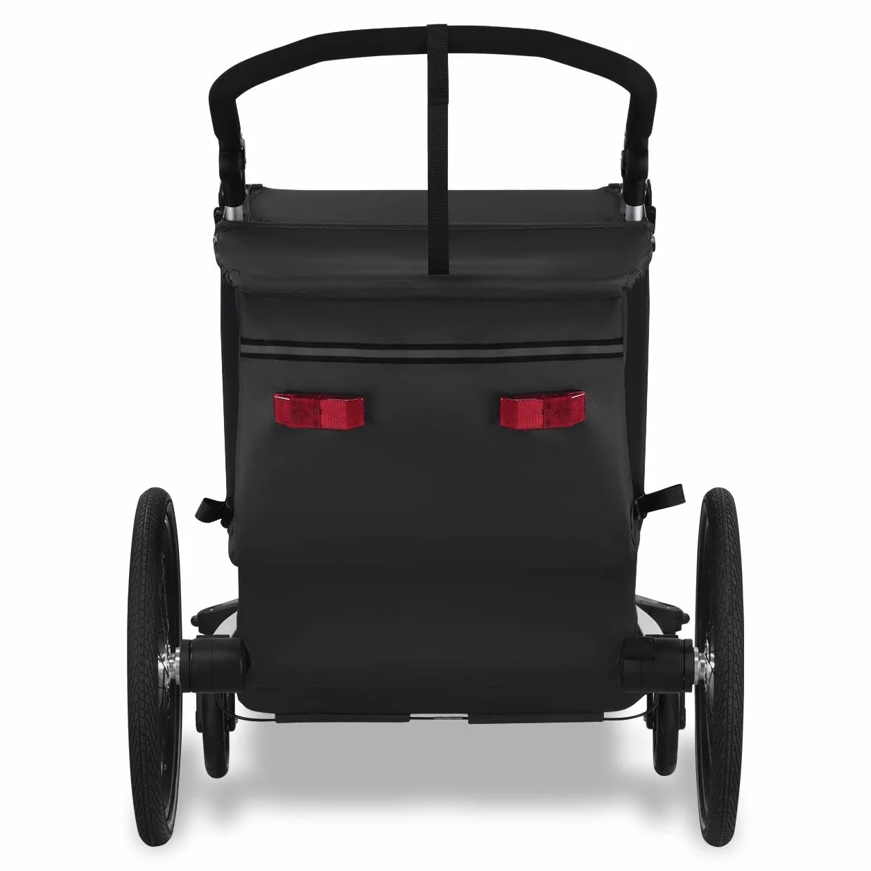 Fuxtec FX-FA1 Carrello rimorchio per Bici Sportfux 2 Posti, Pieghevole con Protezione Pioggia e Sole