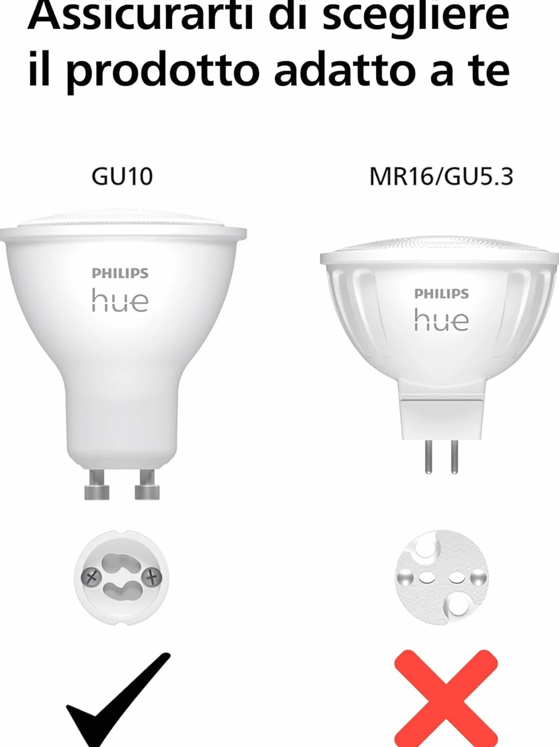 Philips Hue Starter Kit, Con Hub Bridge Pro, 3 lampadine smart GU10 e Smart button, Lampadine intelligenti con luce bianca e colorata, Luci smart compatibili con Alexa, Google Assistant e Apple Home
