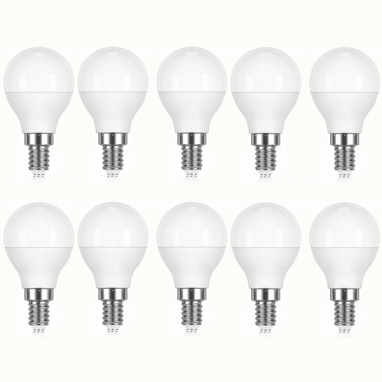 Lampadina Led E14 9W Equivalente 90W Luce Calda 3000K 720 Lumen Senza Sfarfallio Non Dimmerabile Lunga Durata 25000 Ore Classe A Per Lampadario Lampada a muro(Warm White 2700K,10pack)
