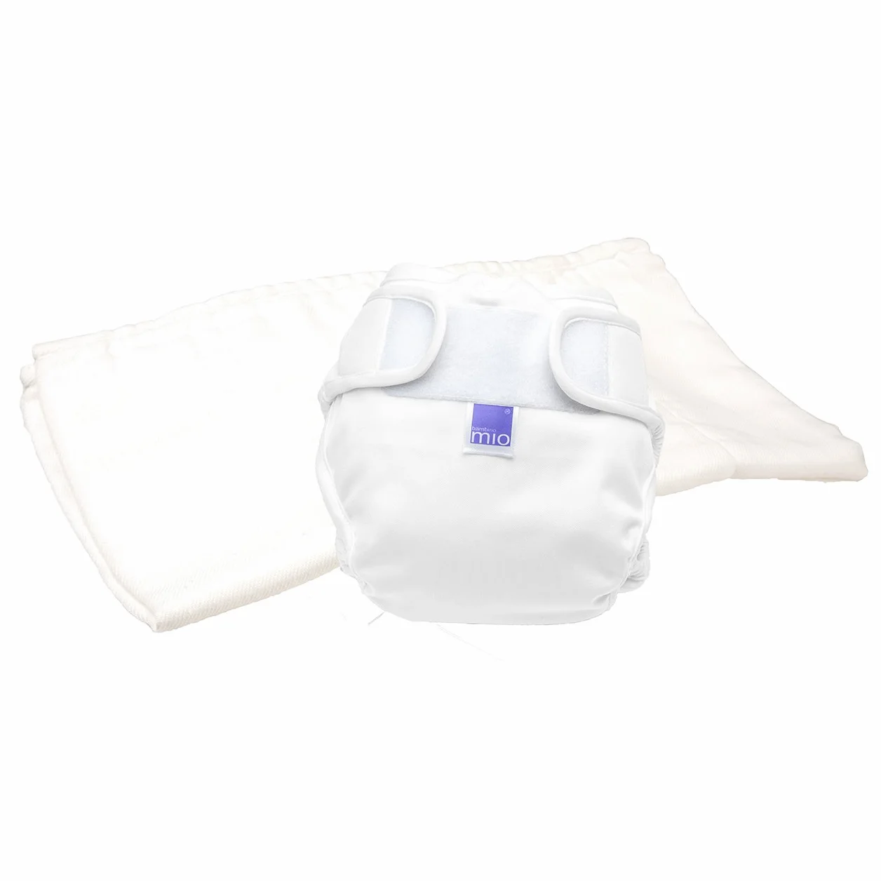 Bambino Mio Mioduo Pannolino Lavabile in Due Pezzi Ecologico Bianco Taglia 2 (9 Kg+)
