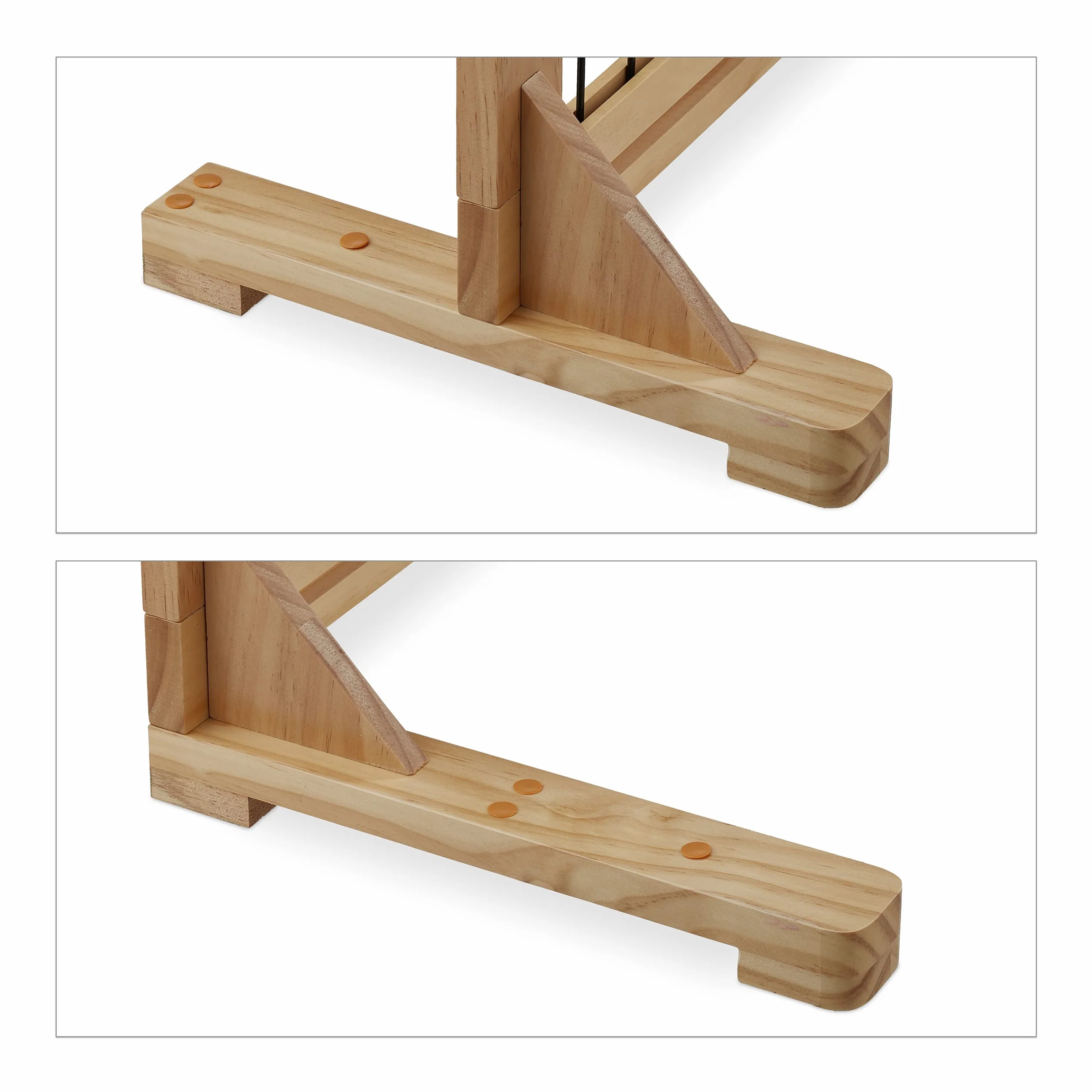 Relaxdays Cancelletto per Bambini Barriera per Cani Neonati Recinzione Scale 56x70-115 cm Naturale